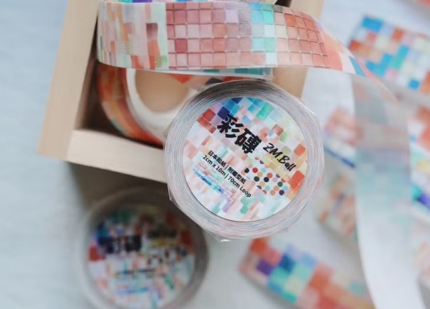 莫非是芝麻球．彩磚 2cm和紙膠帶 <整捲/分裝>