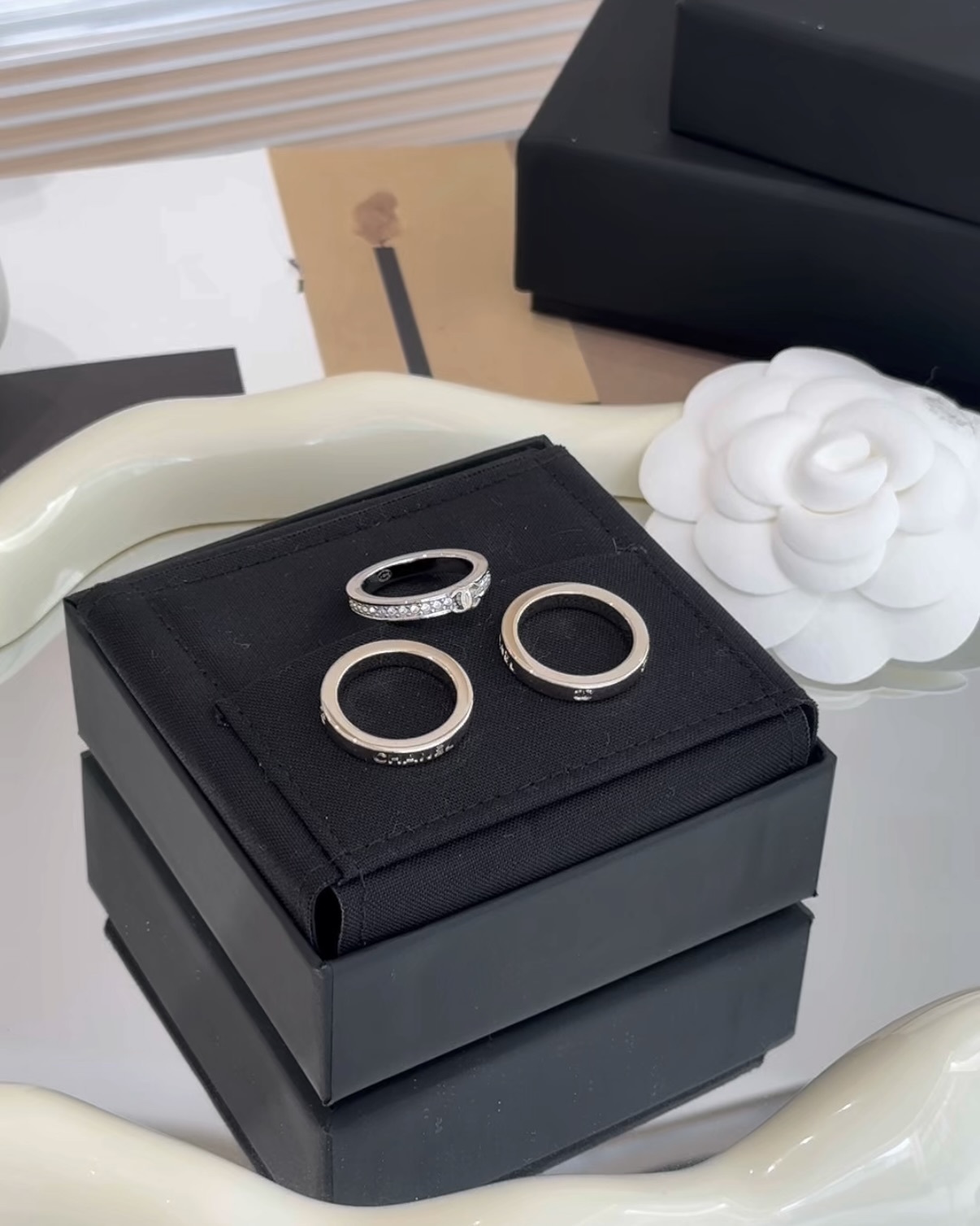 CHANEL｜26P COCO風三合一戒指