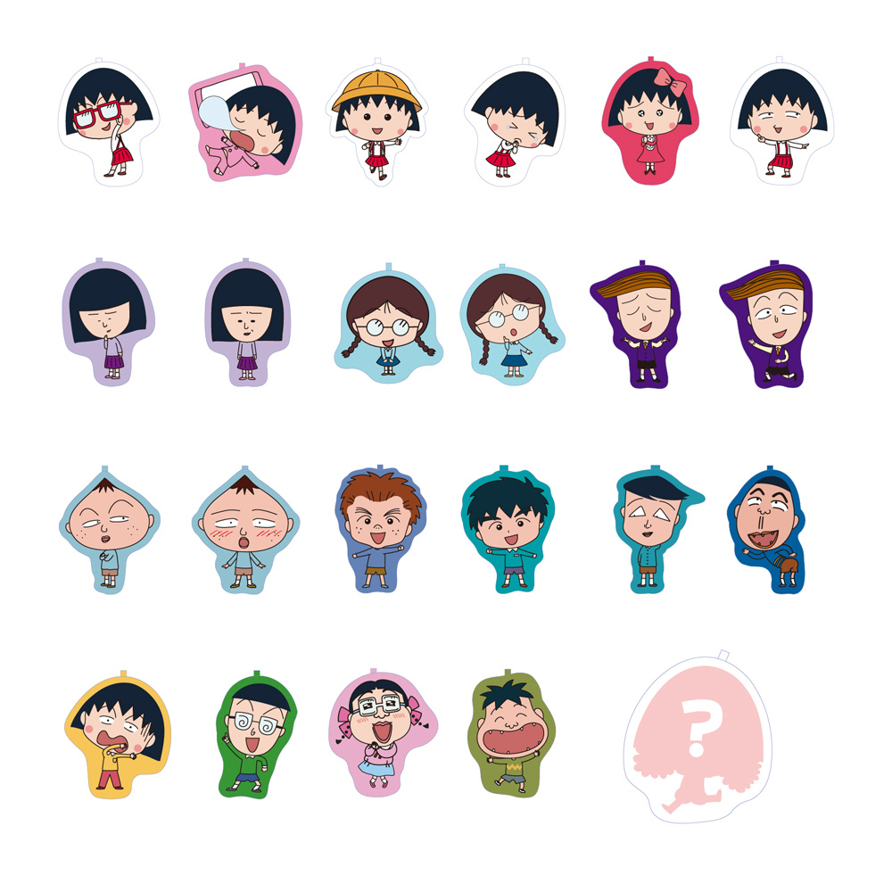 櫻桃小丸子好朋友毛絨吸磁掛件 隨機一入