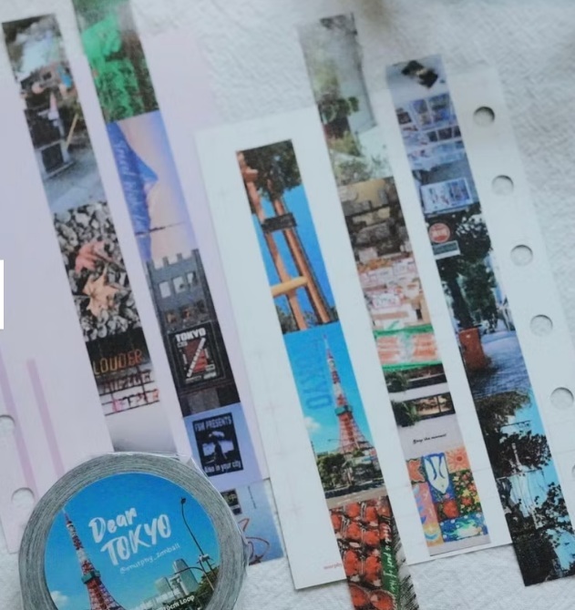 莫非是芝麻球．Dear Tokyo 1.5cm和紙膠帶