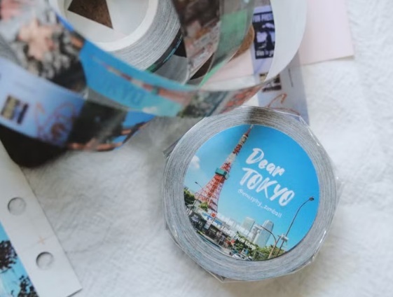莫非是芝麻球．Dear Tokyo 1.5cm和紙膠帶