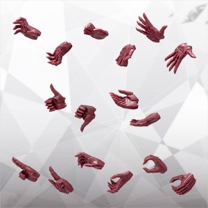 26年6月 無限邂逅Megalo Mari M.S.G EX 手部套件 男性A型 紅色Ver.組裝模型