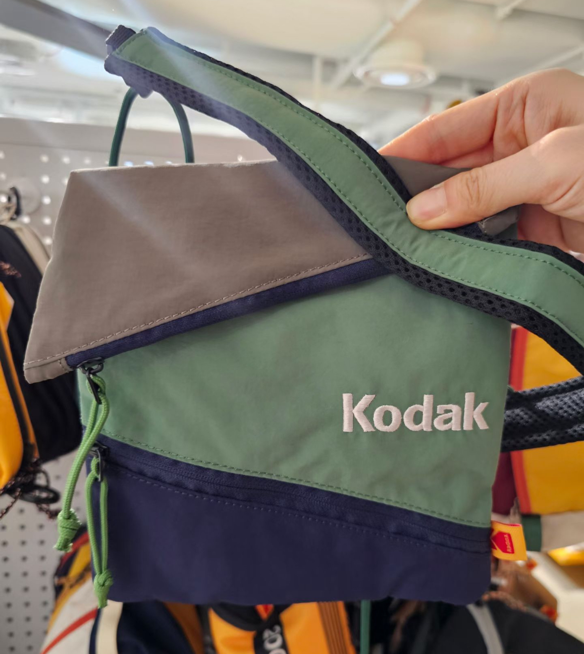 【代購】Kodak 柯達 斜拉鍊 迷你 側背包 K6243LBG25