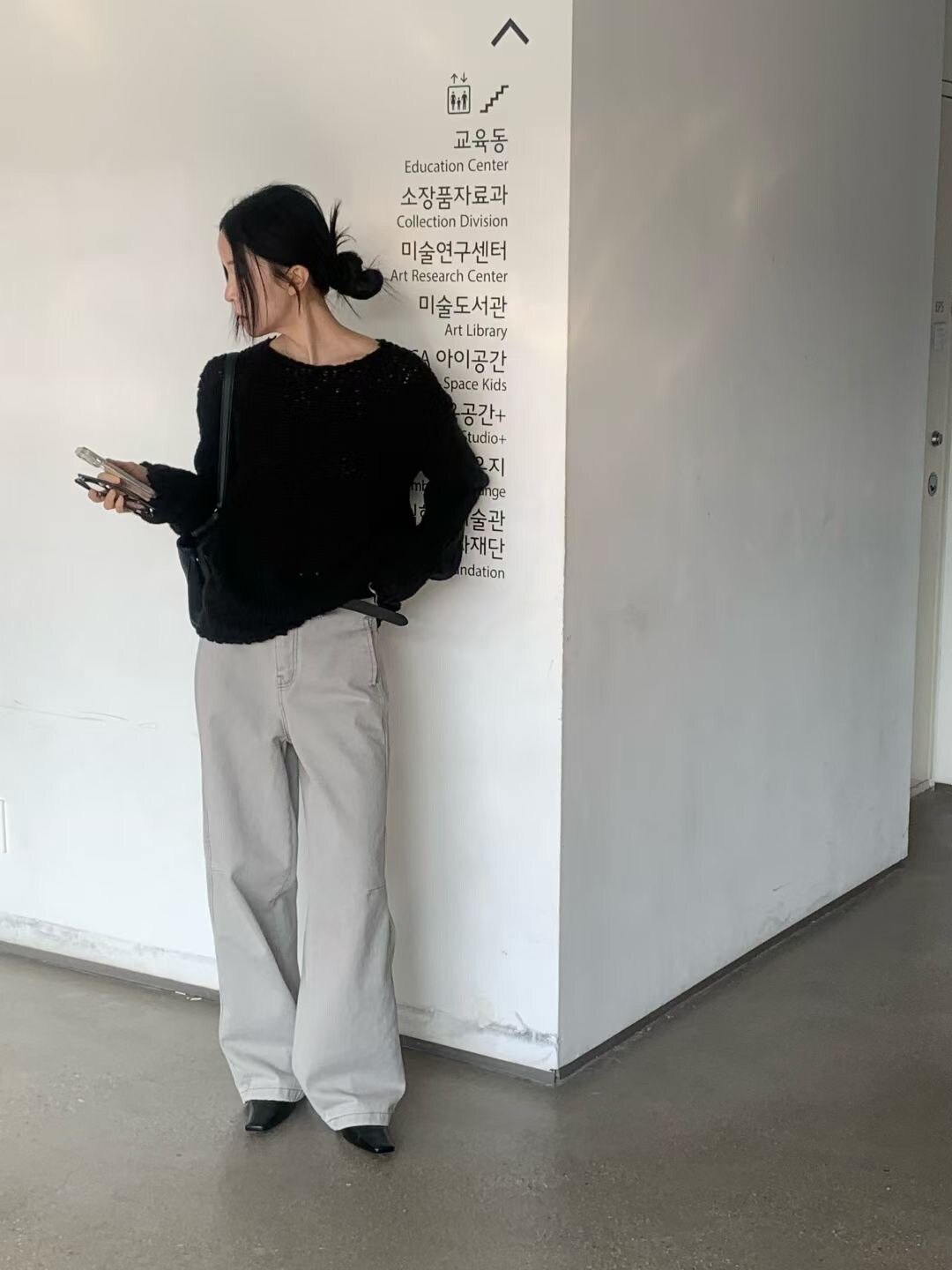 歐美女子側一字口袋直筒牛仔褲-S-M / 2色