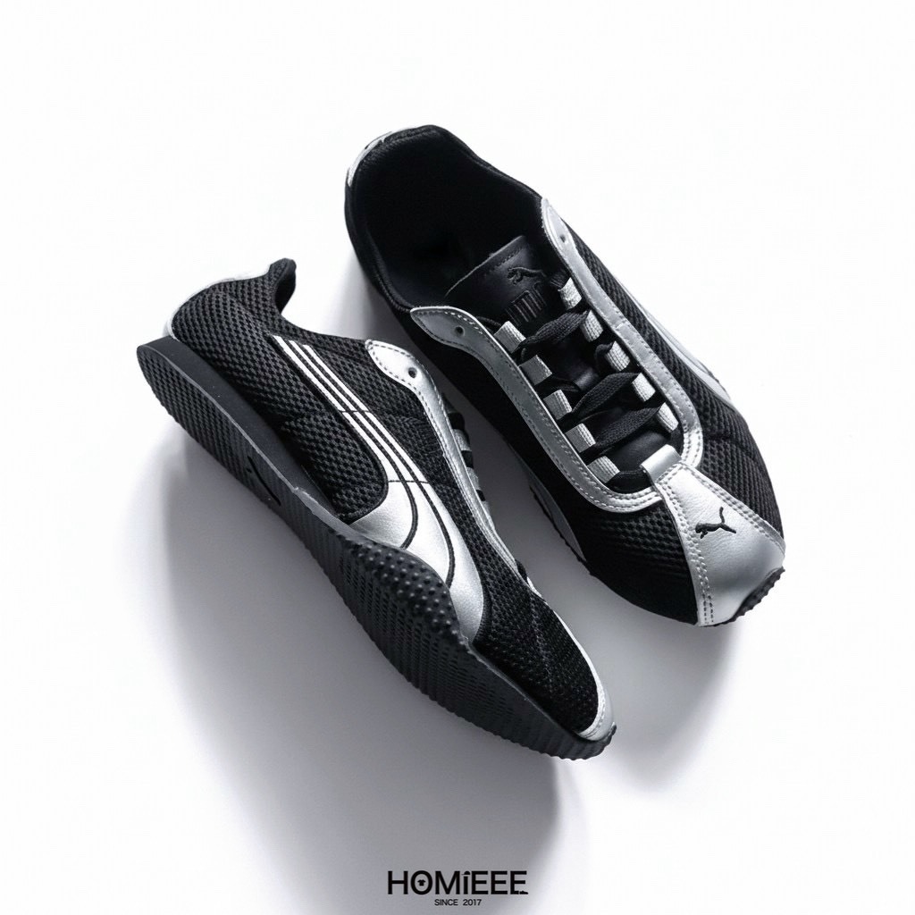 Puma H-Street Silver Black 銀光黑 薄底鞋 [403692-02]