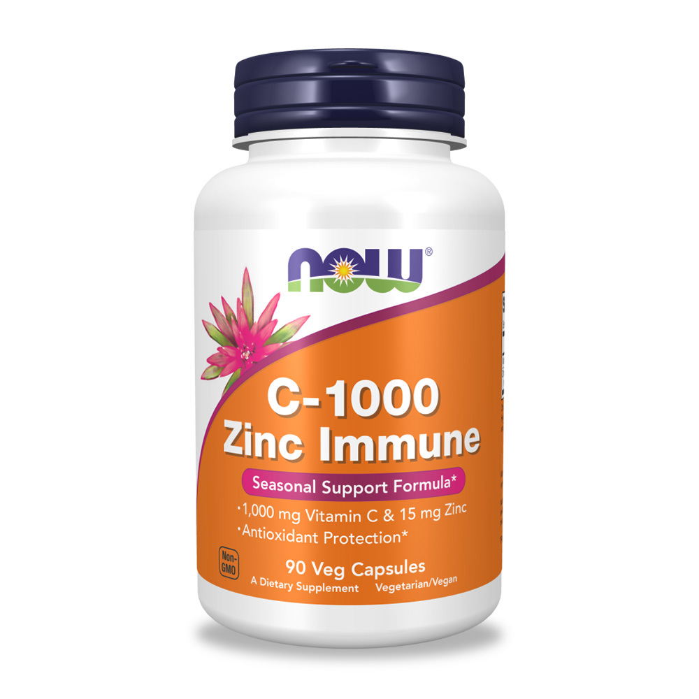 【NOW】維生素C1000+鋅膠囊(90顆/瓶)