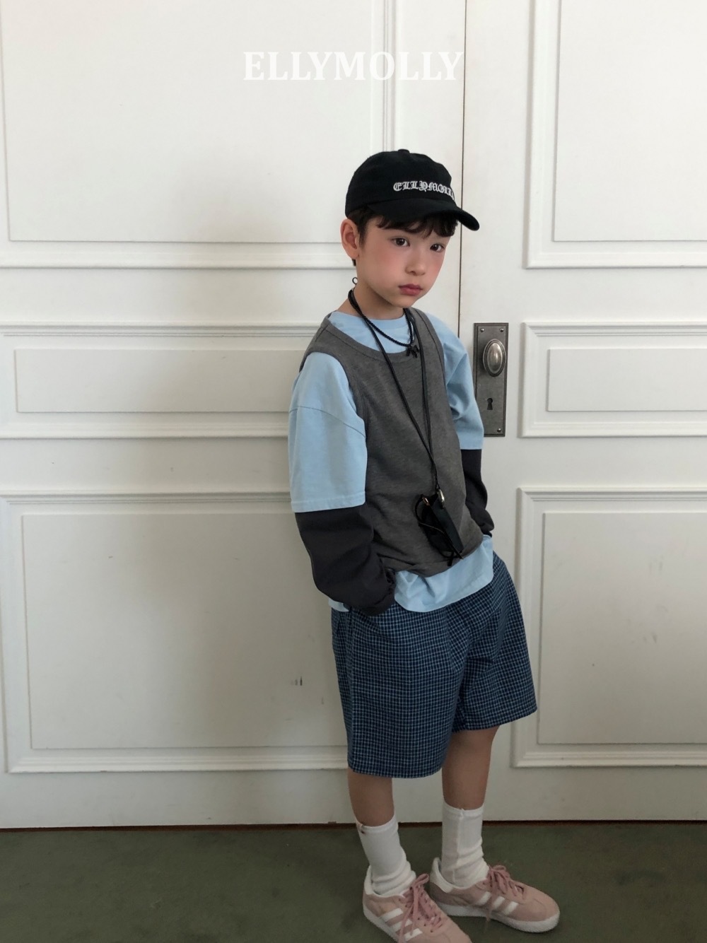 Ellymolly 拼色袖寬鬆 tee / 3色