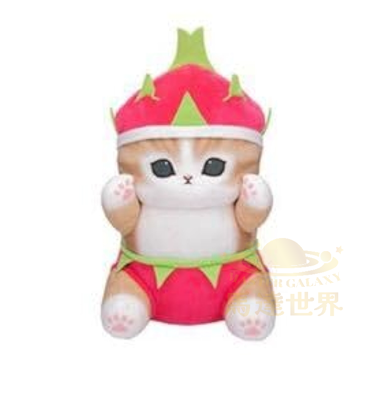 Mofusand 水果貓火龍果 大號毛絨玩具