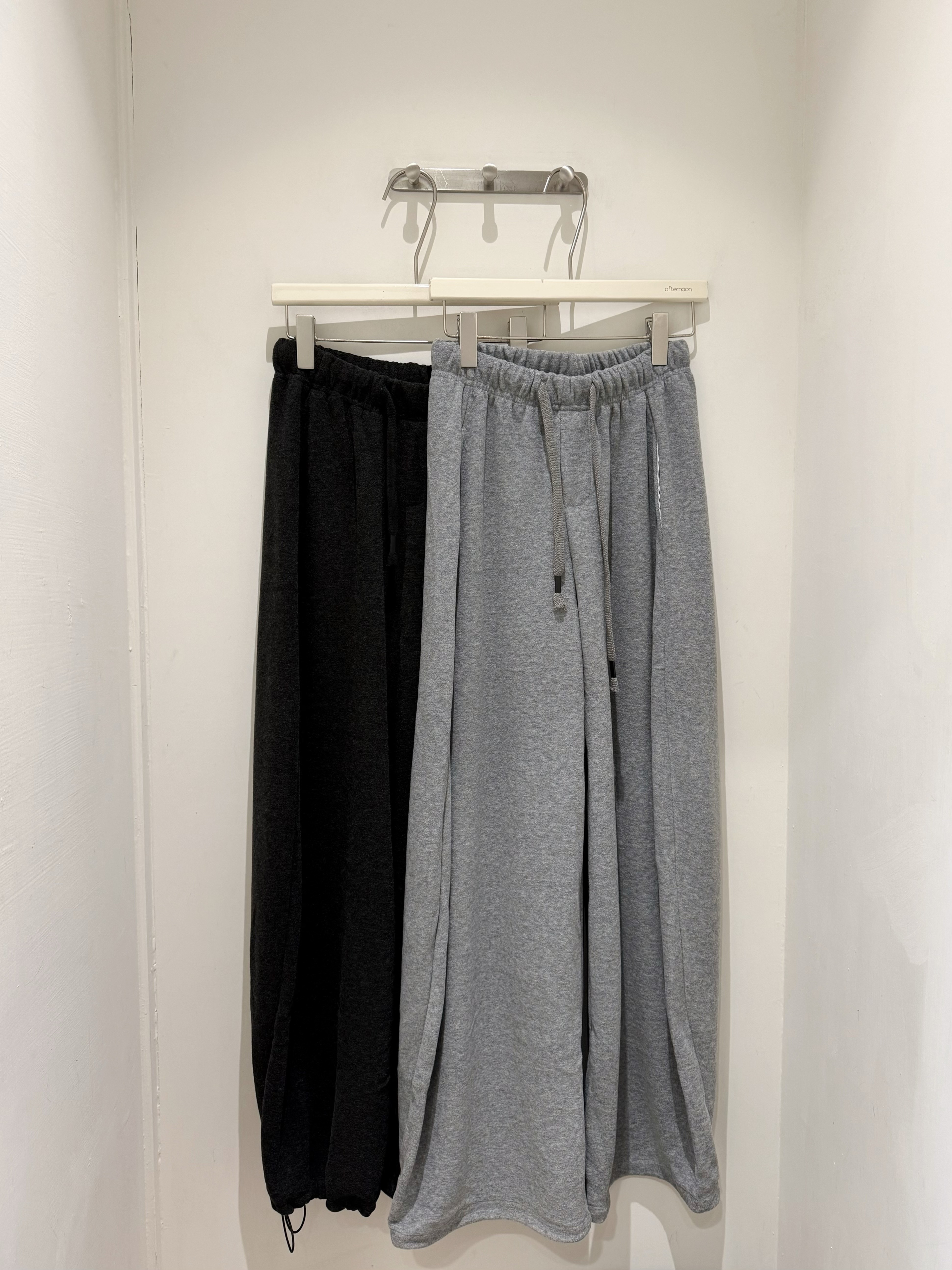 厚磅磨毛俐落棉褲