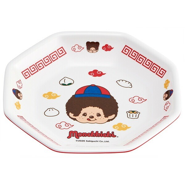 預購┃Monchhichi 夢奇奇 蒙奇奇 中國風 炒飯盤子