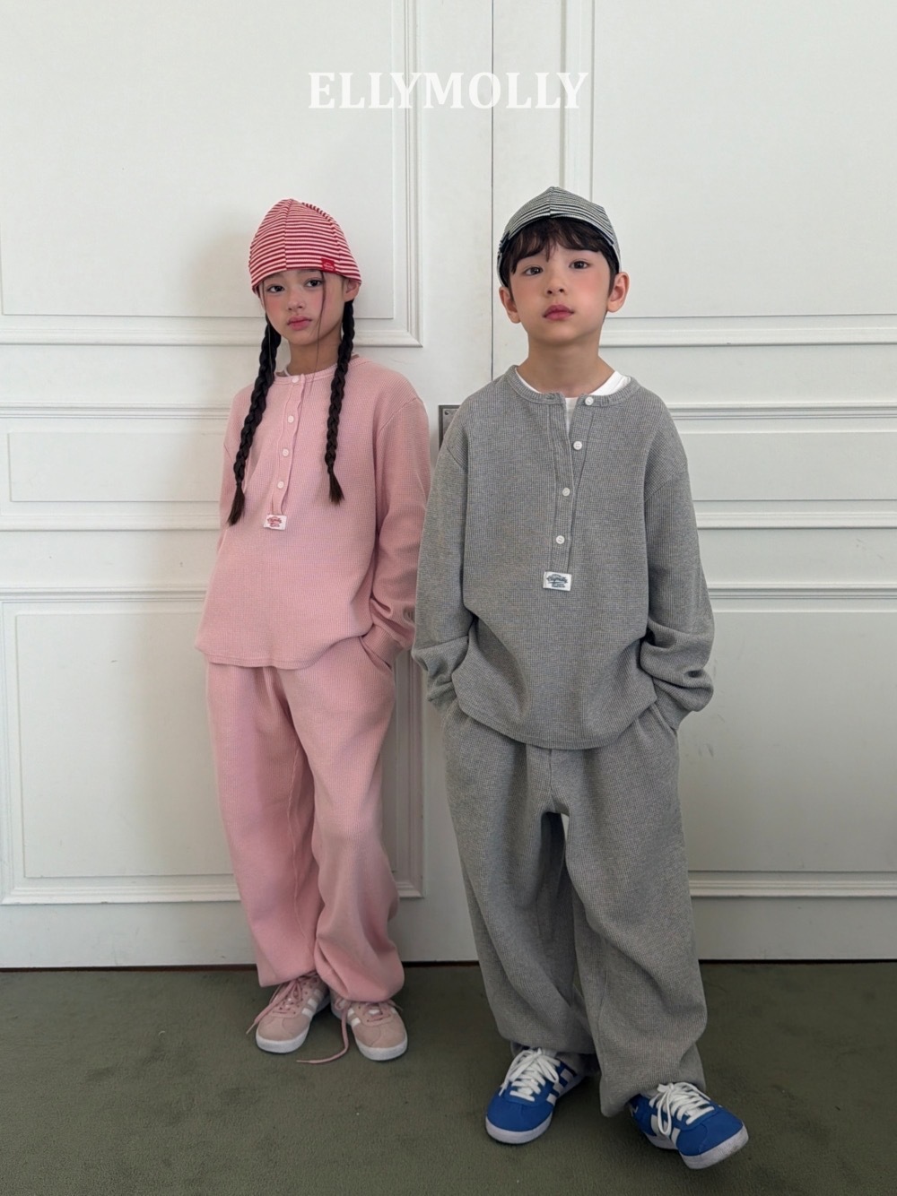 Ellymolly 雙釦休閒褲 / 2色