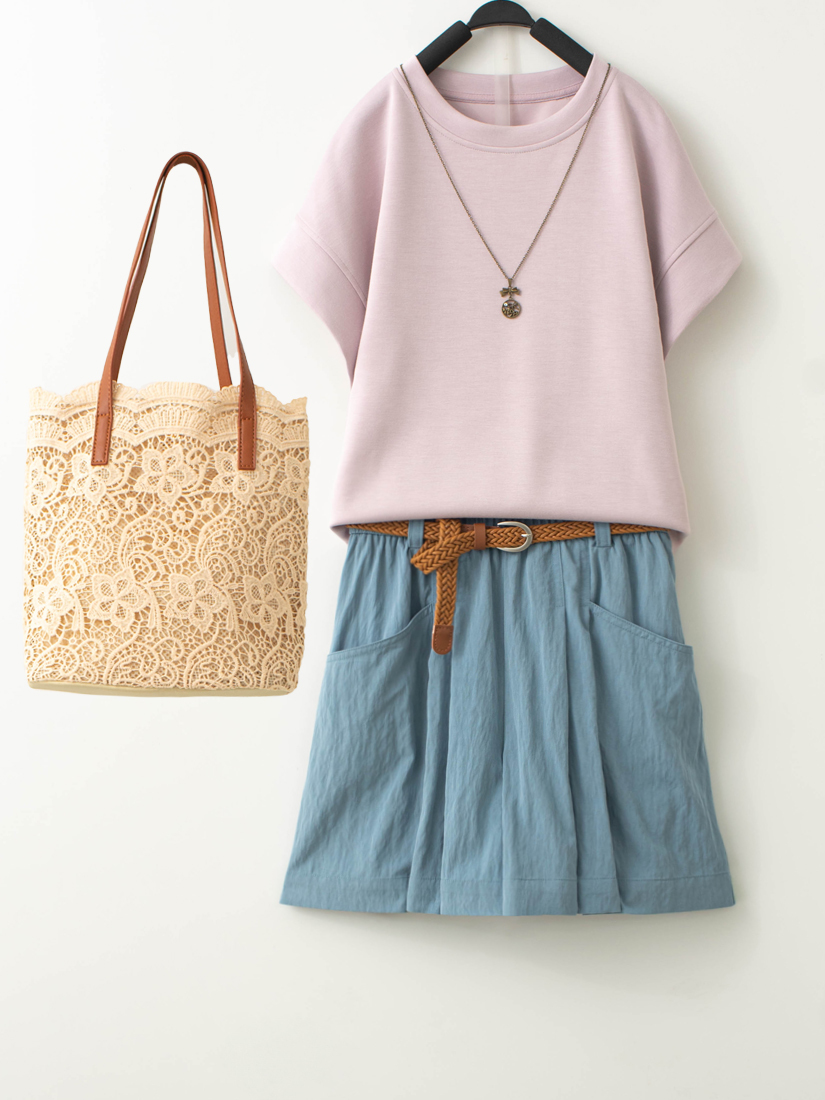 空氣棉連袖上衣鬆緊腰紋理打褶短褲組合