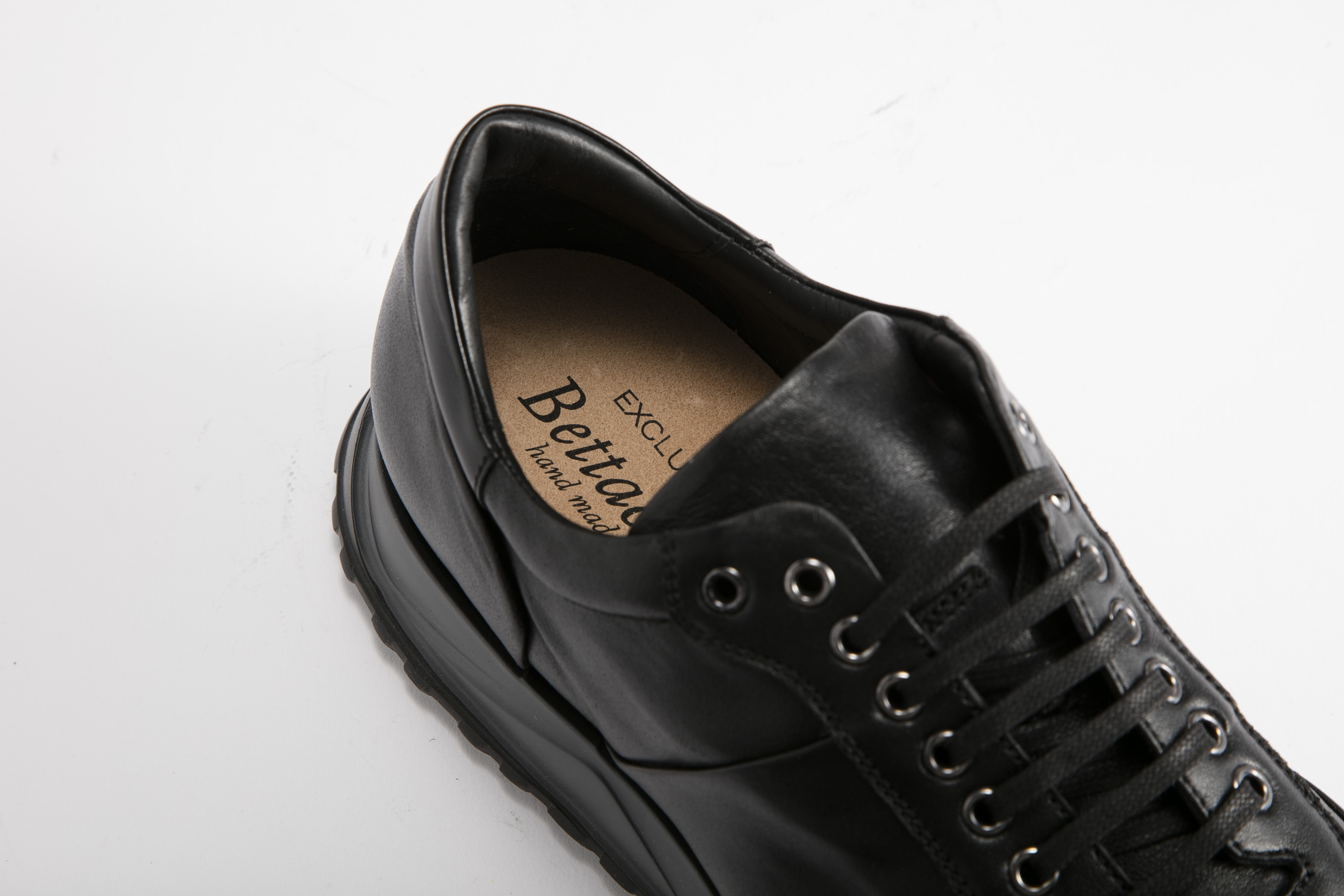 Bettaccini - 男裝 皮革休閒運動鞋 SURBO-BK