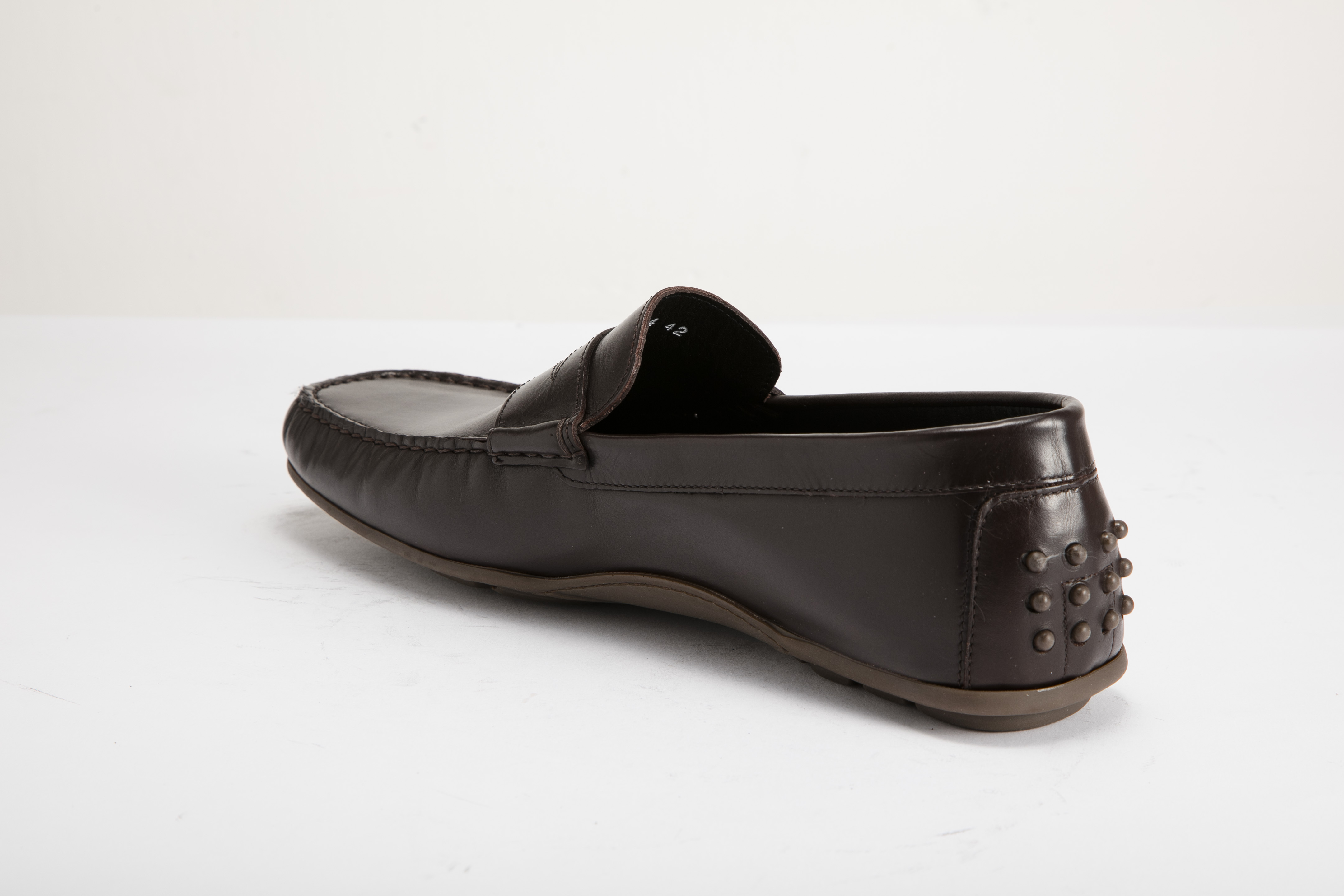 Bettaccini - 男裝 Penny Loafer 開車休閒鞋 Z374-DBR