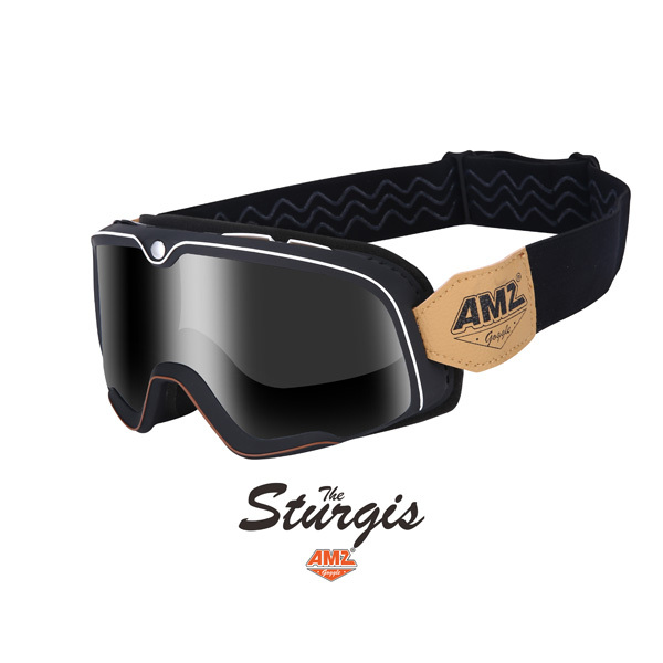 AMZ STURGIS 黑卡其 電鍍銀片 個性 風鏡