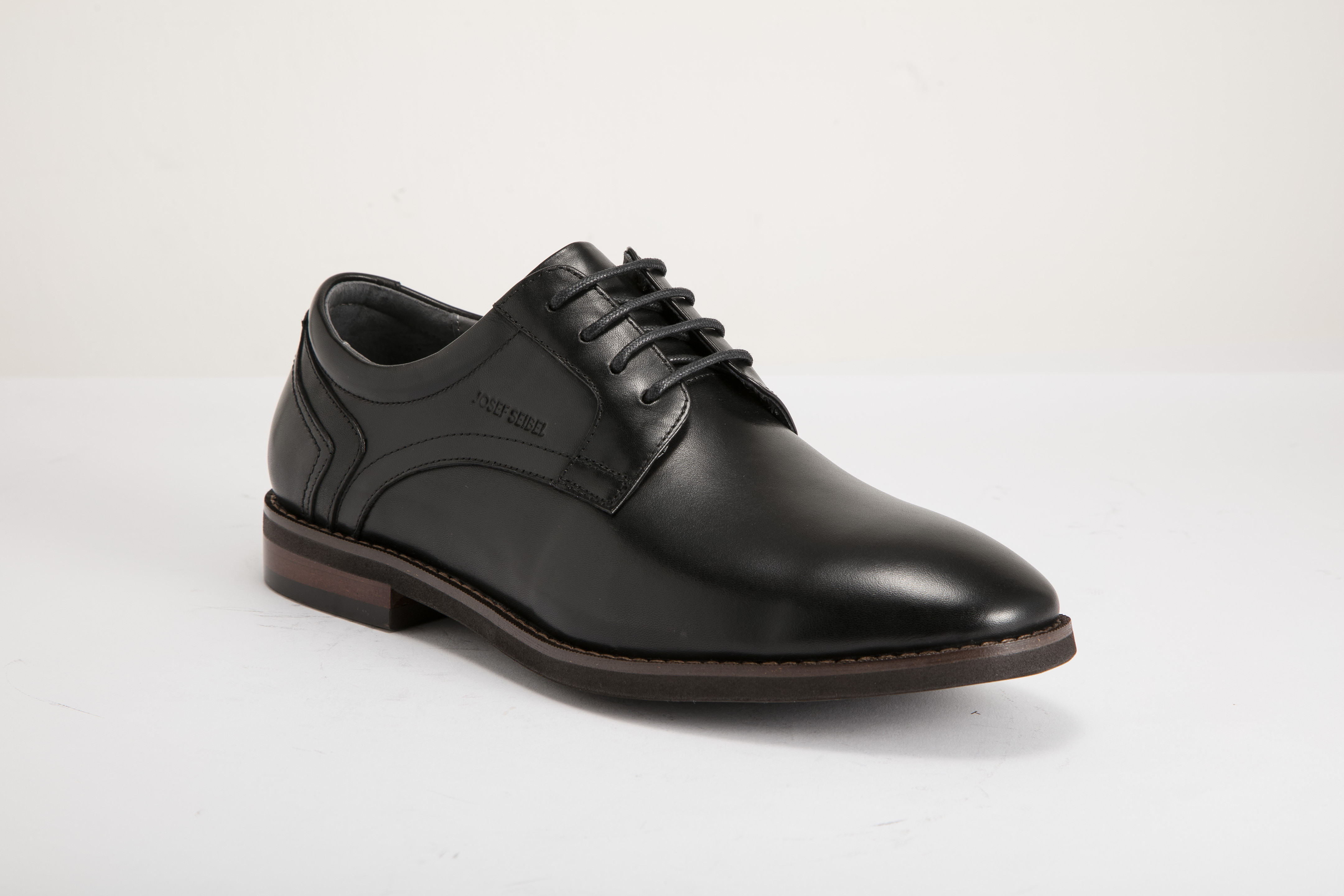 Josef Seibel - 男裝 Plain Toe 正裝繫帶鞋 24891003 11-BLK