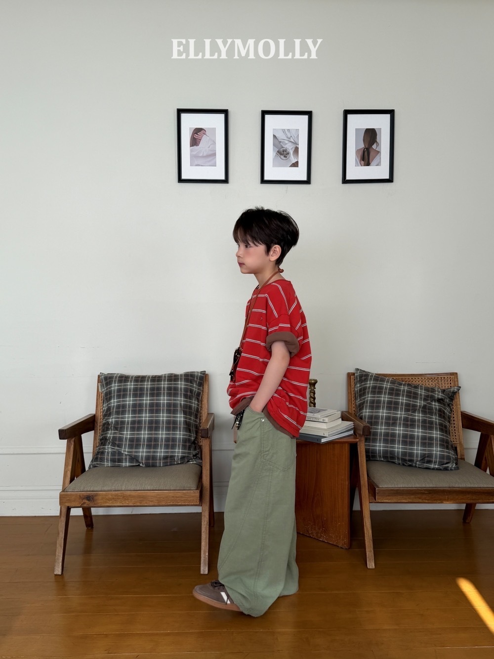 Ellymolly 水洗染曲線褲 / 2色