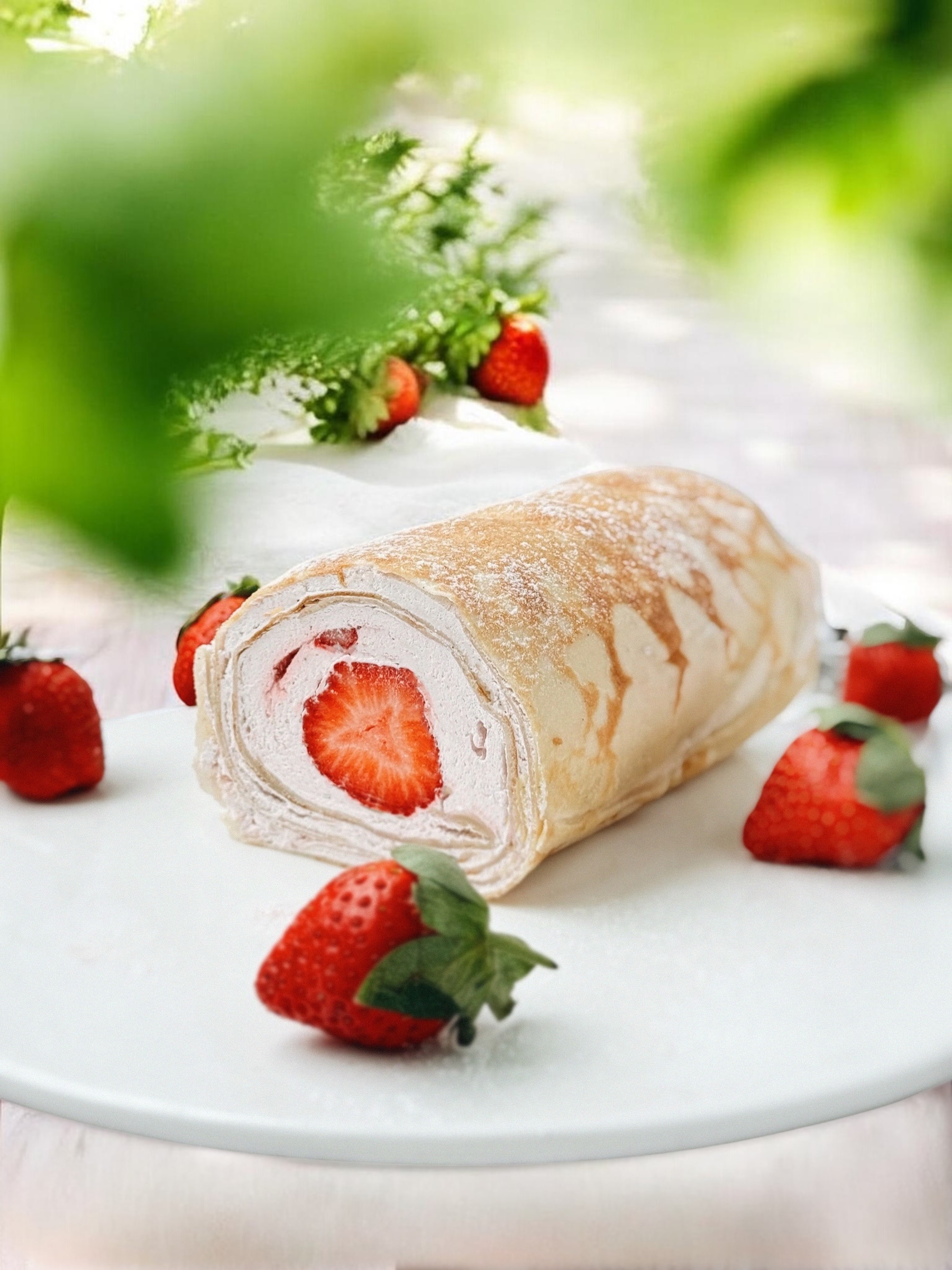 全素法式草莓千層卷