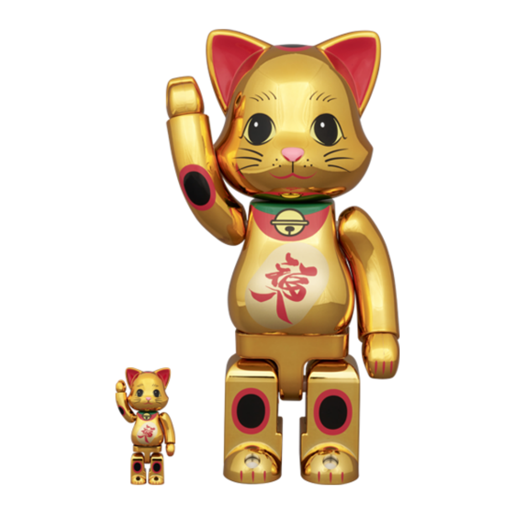 招き猫 招財猫 福入 金メッキ 100％ & 400％ NY@BRICK