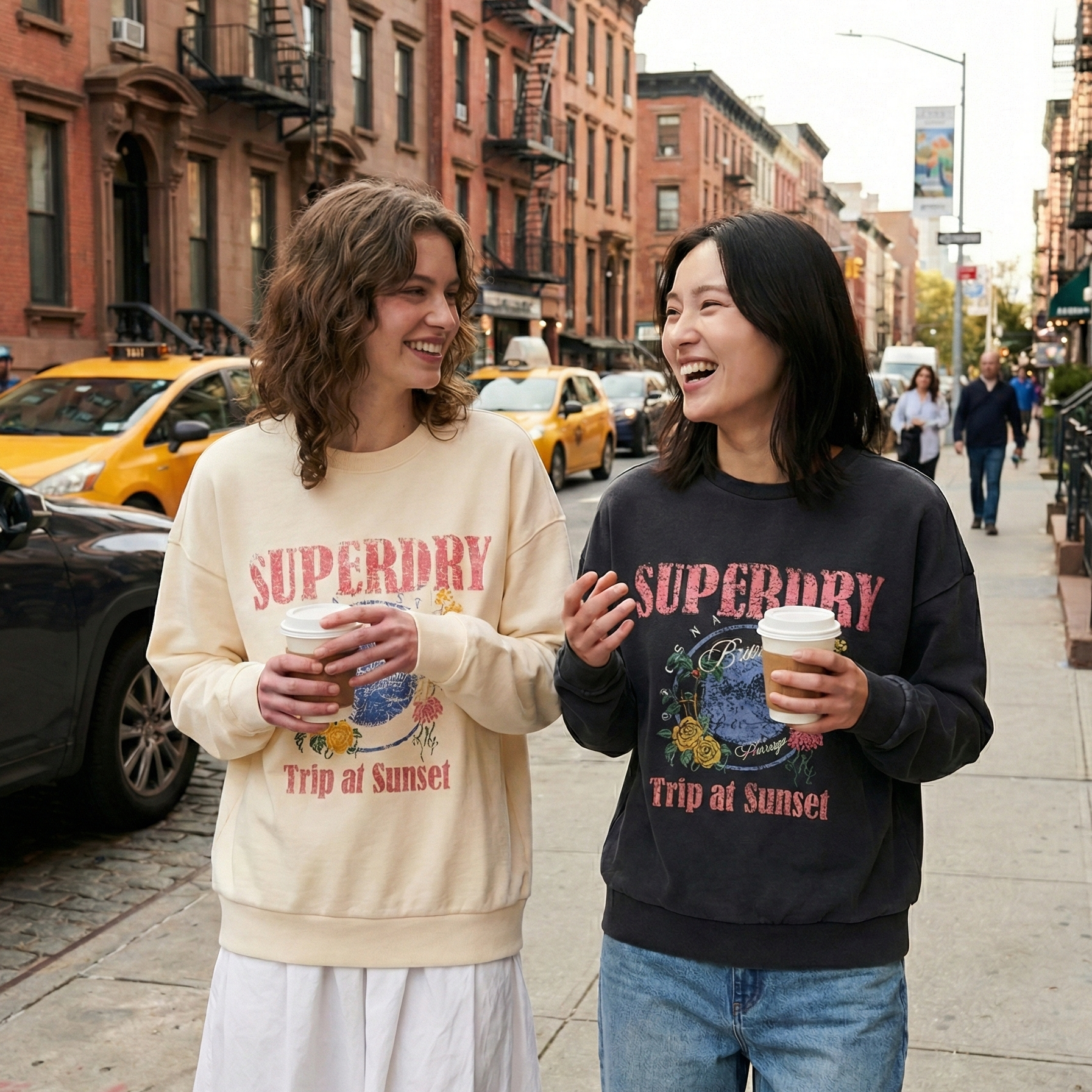 【直播】SUPERDRY LX022317 經典復古花卉重工衛衣