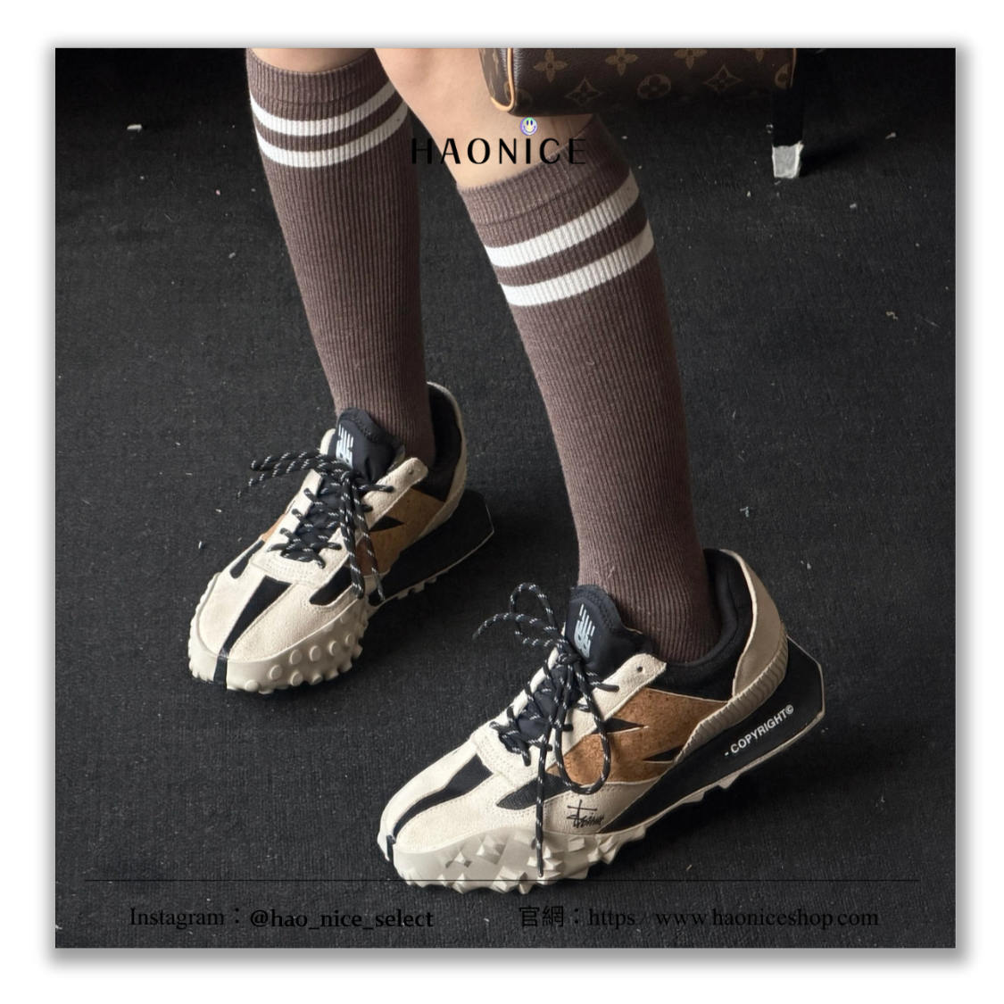 【HAO NICE】惡作劇訂製款🔥New Balance NB XC-72⚡️美式復古 鬼馬精靈 軟木塞logo 米棕色 運動鞋 休閒鞋