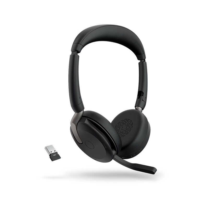 Jabra Evolve2 65 Flex Link380a MS Stereo USB‑A 無線商務耳機