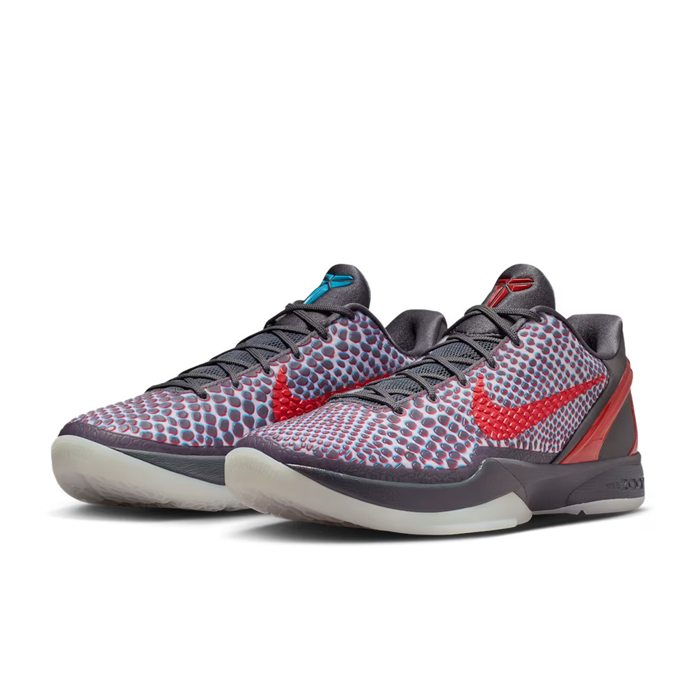 Nike Kobe 6 Protro 3D 深灰紅藍 蛇皮壓紋 回彈 3D眼鏡 運動鞋 男鞋 IQ3902-002