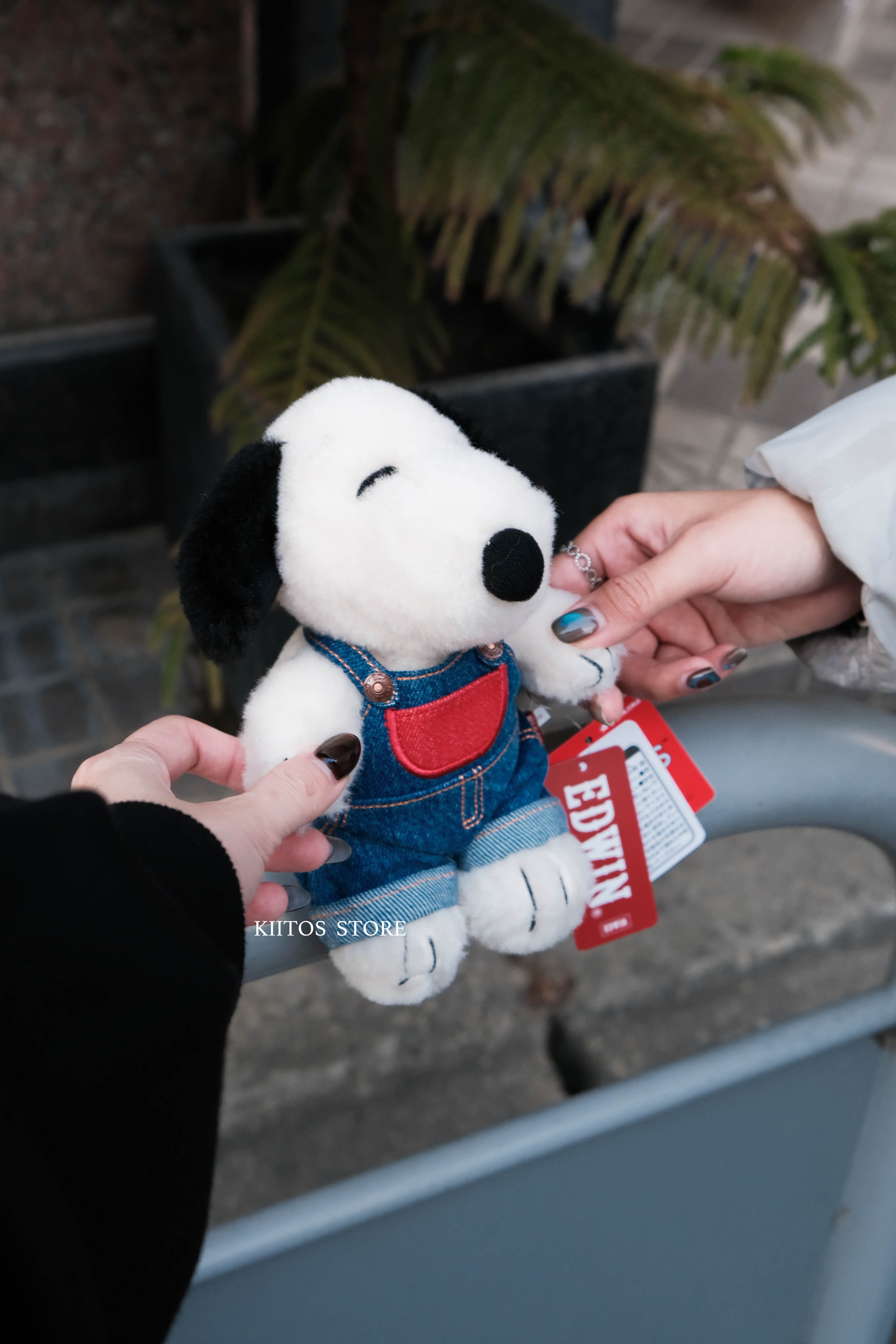 【現貨】EDWIN X PEANUTS 單寧系列 史努比 絨毛玩偶 娃娃