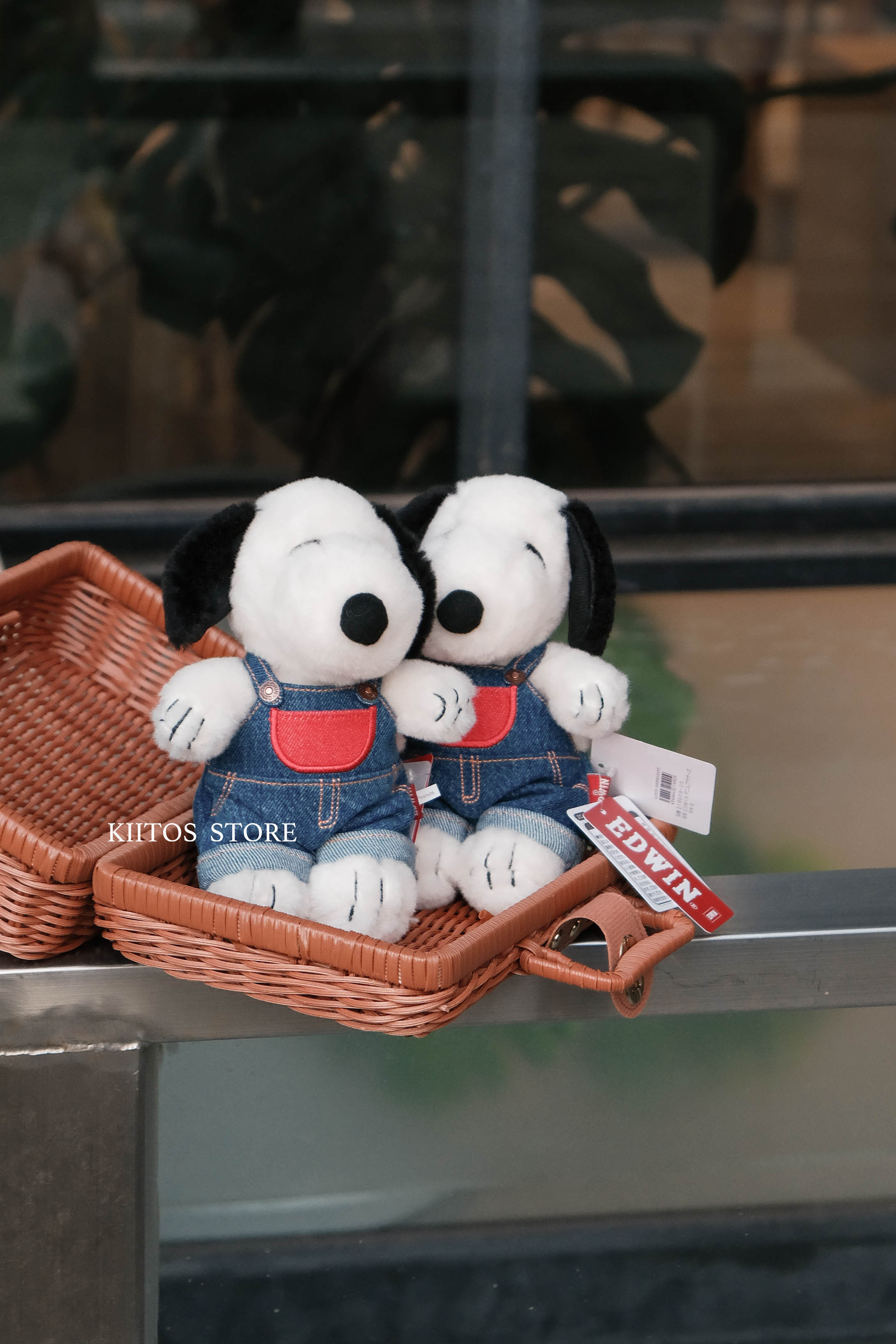 【現貨】EDWIN X PEANUTS 單寧系列 史努比 絨毛玩偶 娃娃