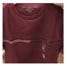 [S] TOMMY HILFIGER DEEP ROUGE TONAL FLAG LOGO TSHIRT, 78JB406-500 (STH1637)