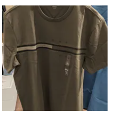 [S] TOMMY HILFIGER ARMY GREEN TONAL FLAG LOGO TSHIRT, 78JB406-250 (STH1638)