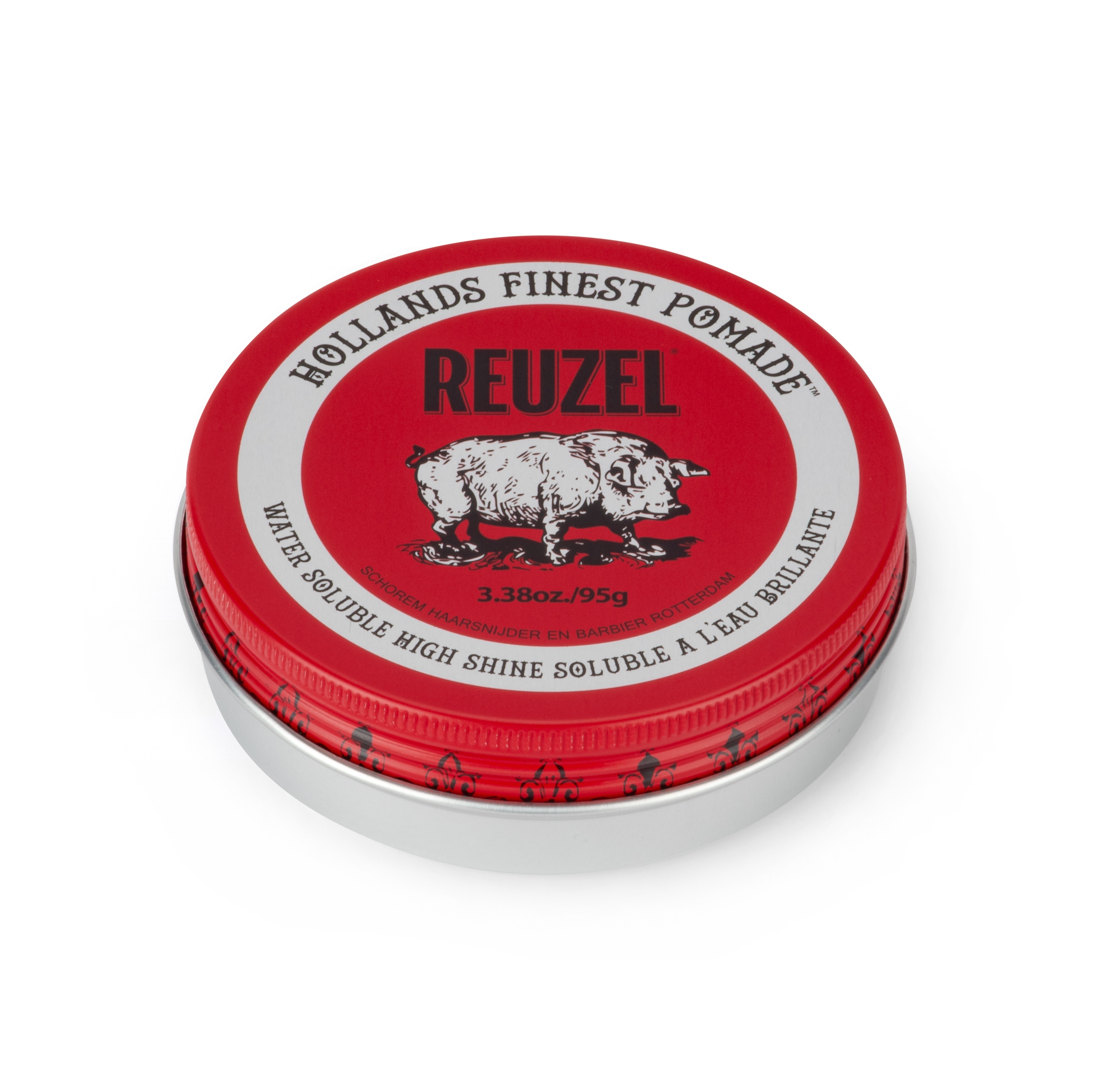 Reuzel Red Pomade 3.38oz/95g 紅豬高強水性髮蠟+油頭平齒梳