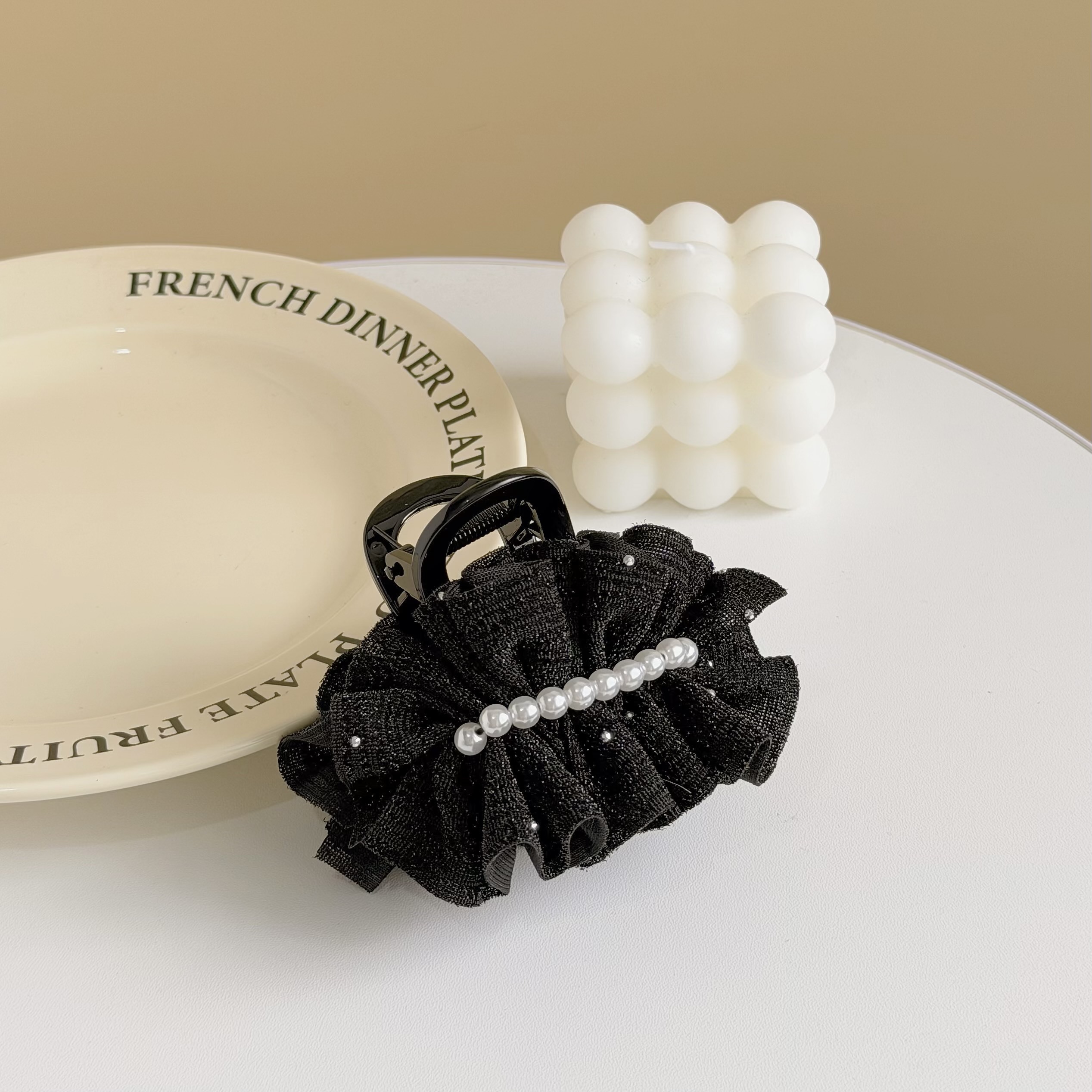 T109多層次珍珠半頭夾