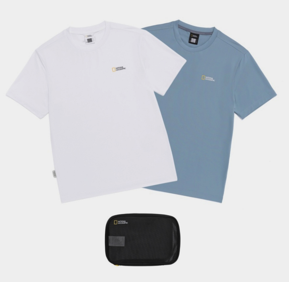 【現貨】NATIONAL GEOGRAPHIC 國家地理 涼感小logo短tee 兩件組 N265UPA010