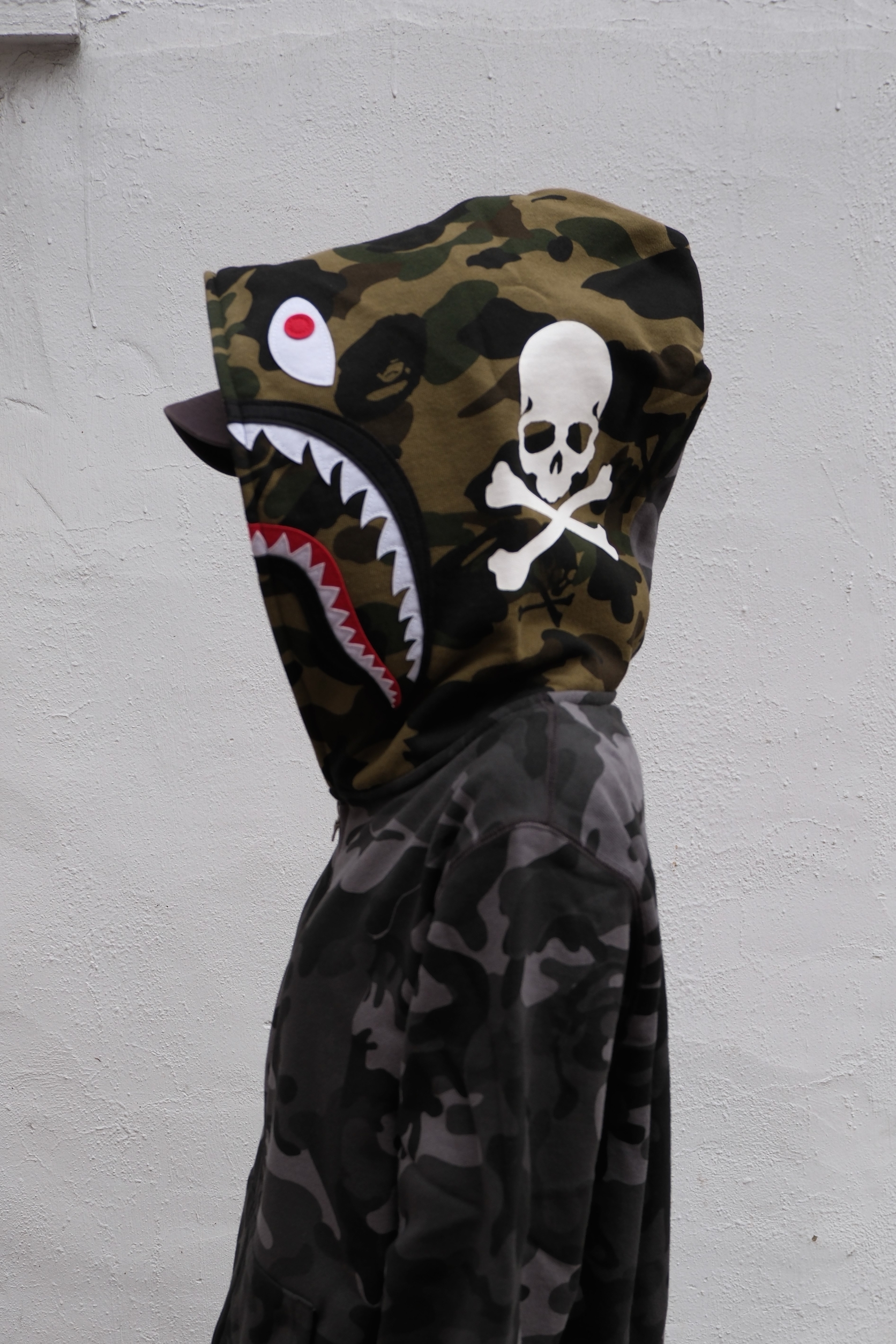 Bape X MMJ 聯名 骷髏頭 鯊魚 外套 1F73115916