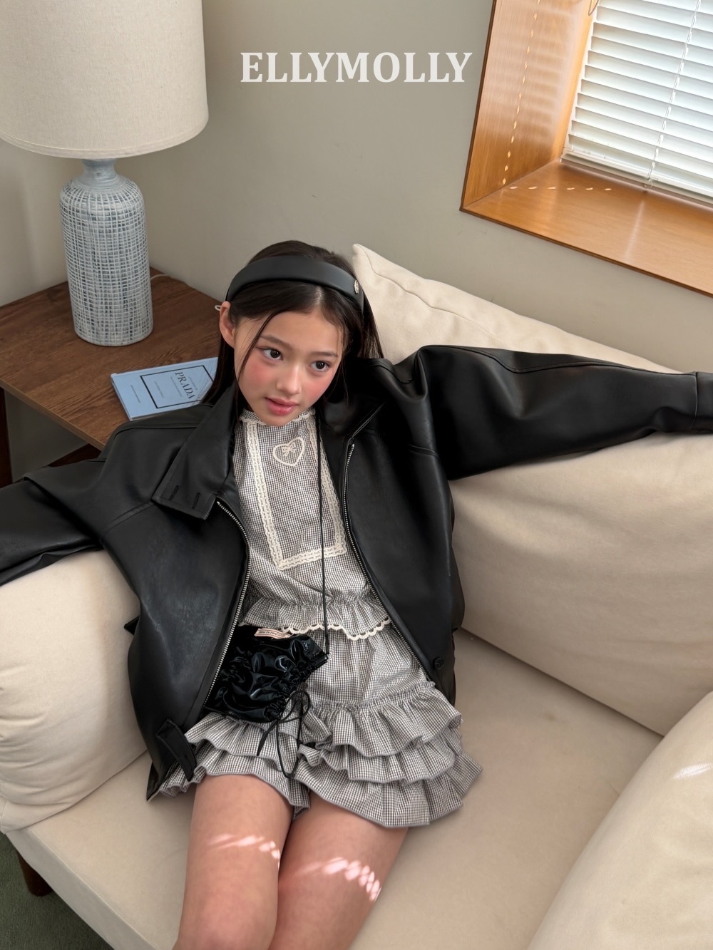 Ellymolly 格紋蛋糕褲裙 / 2色