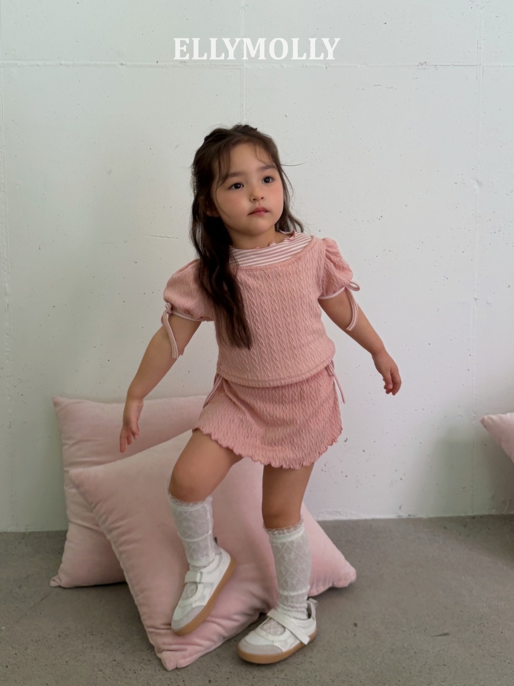 Ellymolly Coco 假兩件上衣 / 2色