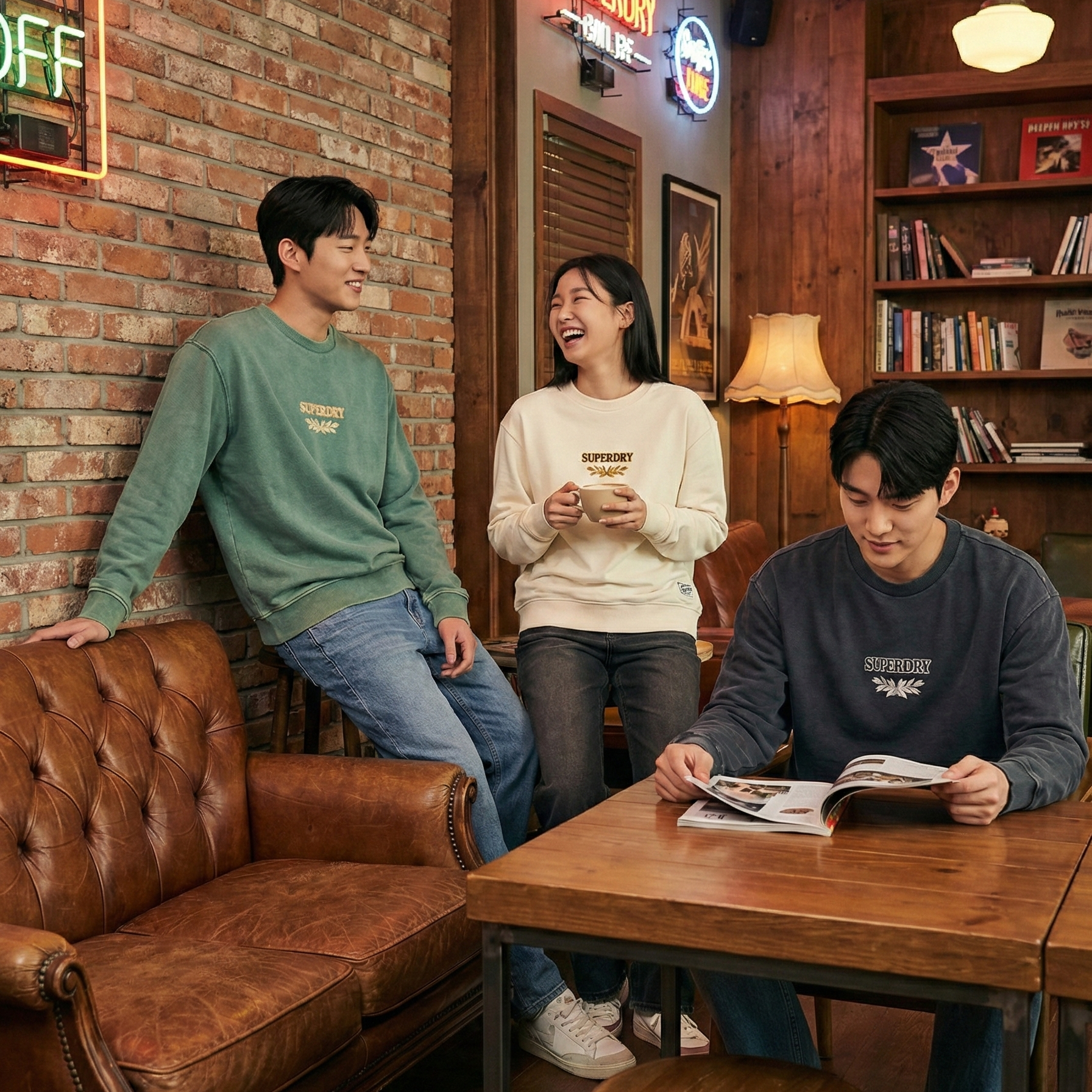 【直播】SUPERDRY LX022315 經典復古酸洗重工衛衣