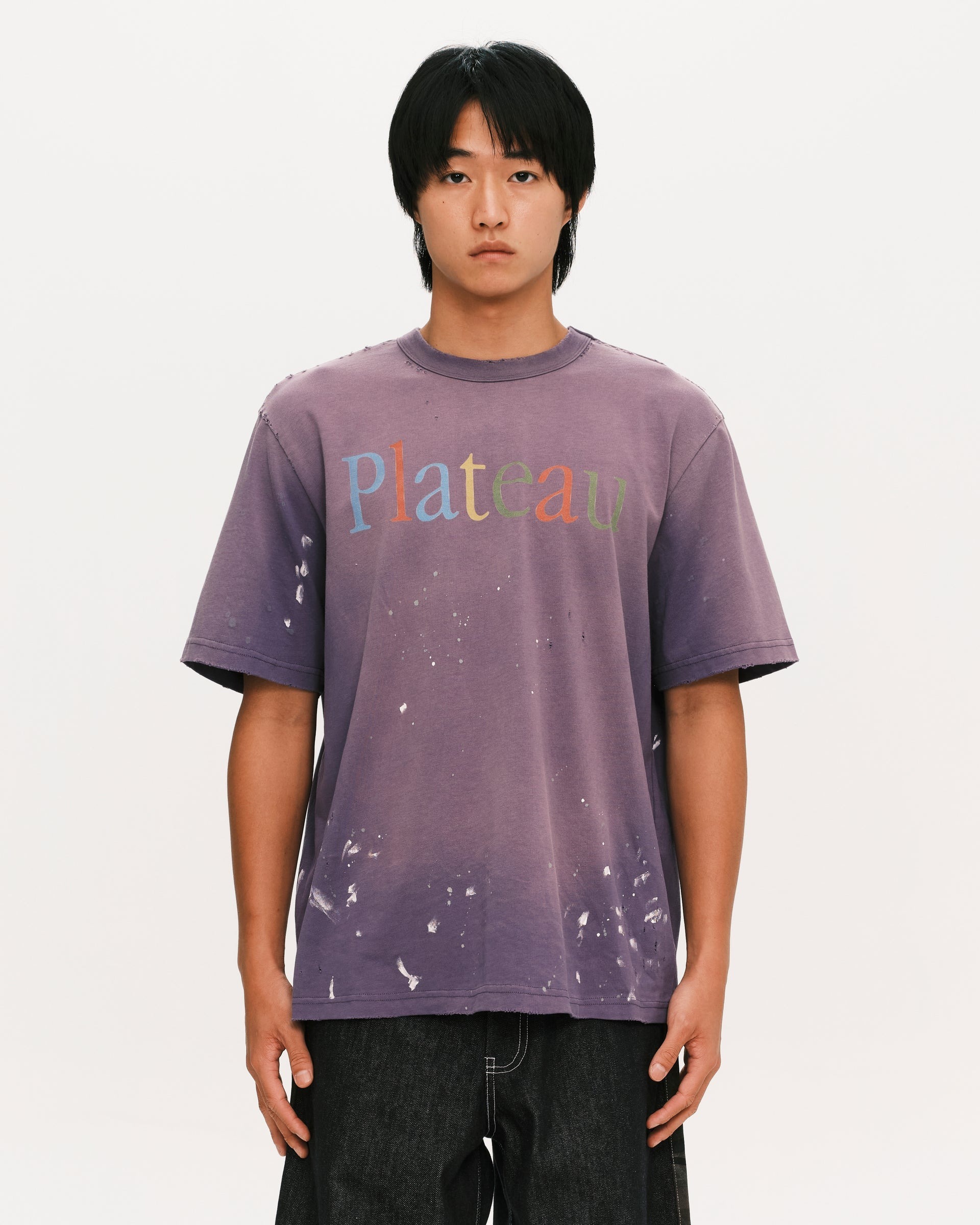 PLATEAU STUDIO｜Vintage tee - logo (Purple)