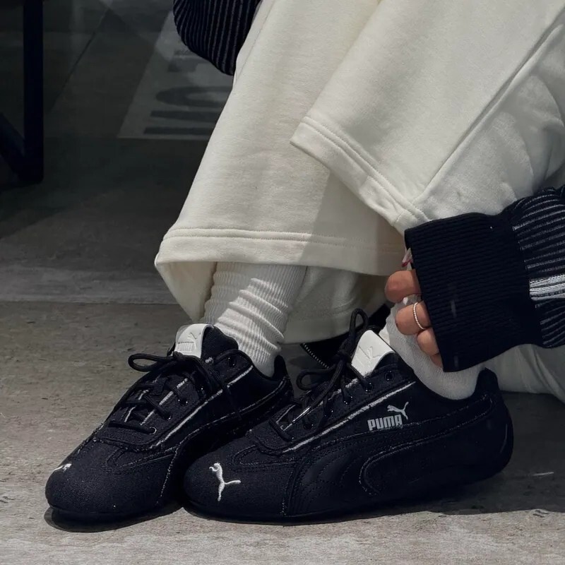 PUMA SPEEDCAT 全黑 做舊 牛仔丹寧 賽車鞋 休閒 男女同款
