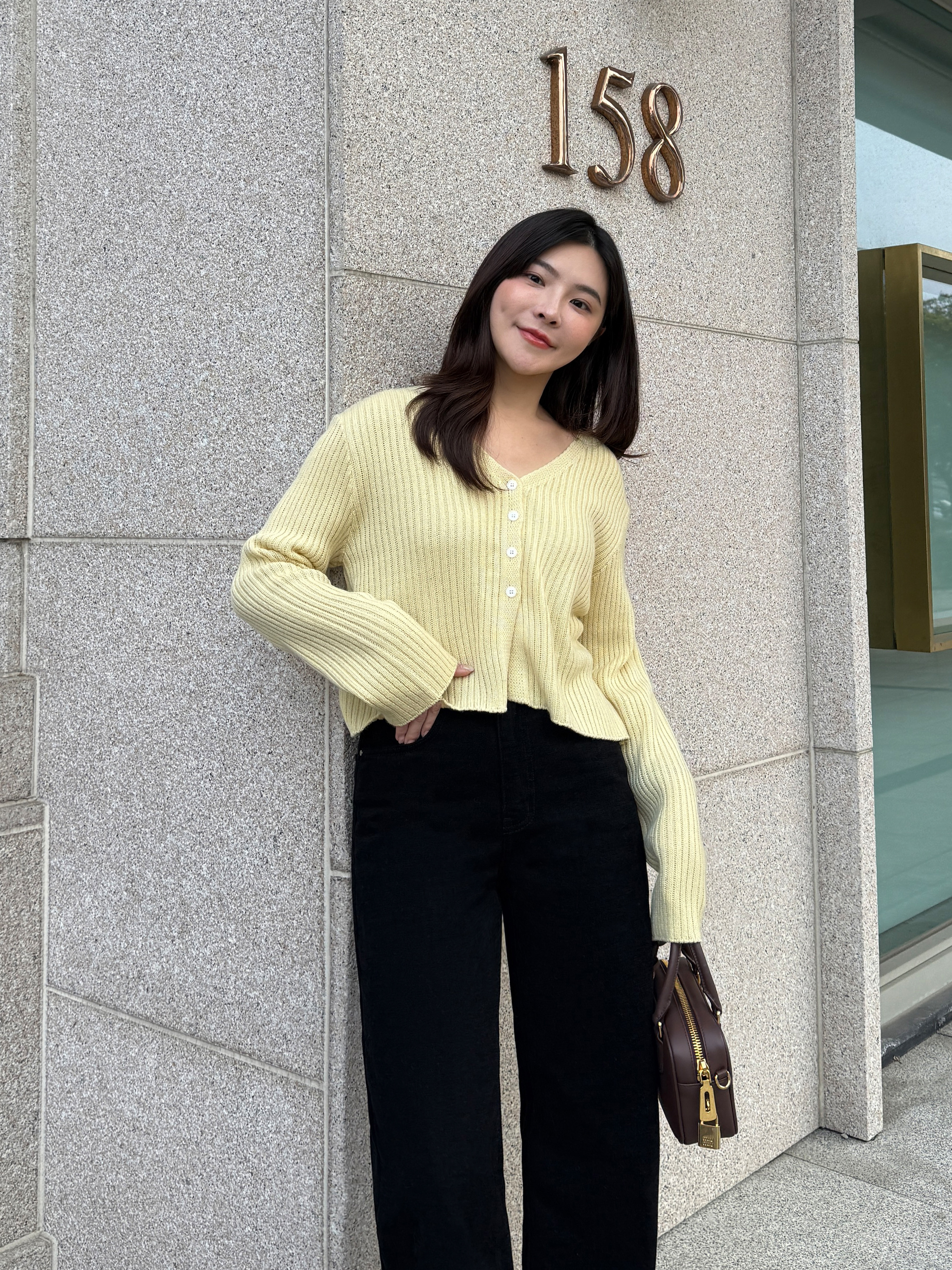 顯腿直百搭直筒黑褲