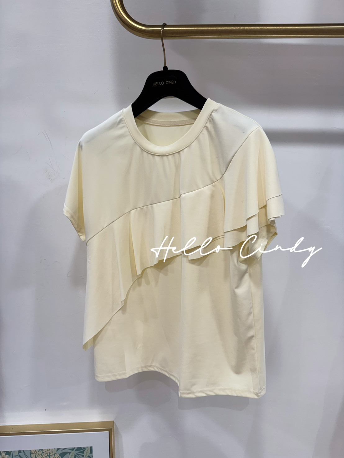 B02078 超涼感斜波浪挺感上衣