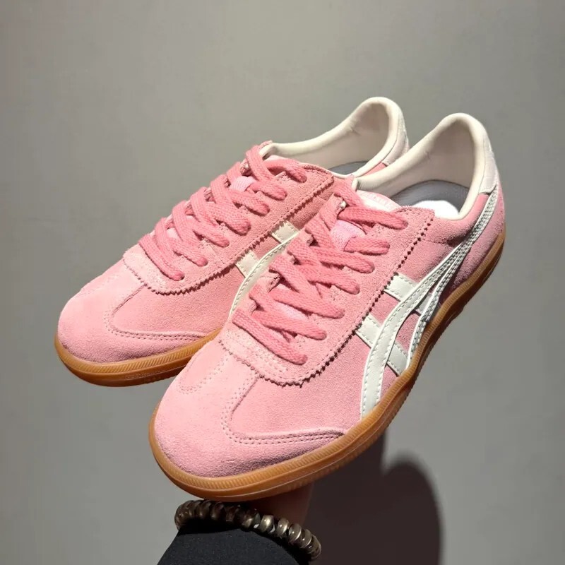 ONITSUKA TIGER 鬼塚虎 粉白 蜜桃粉 麂皮 德訓 休閒