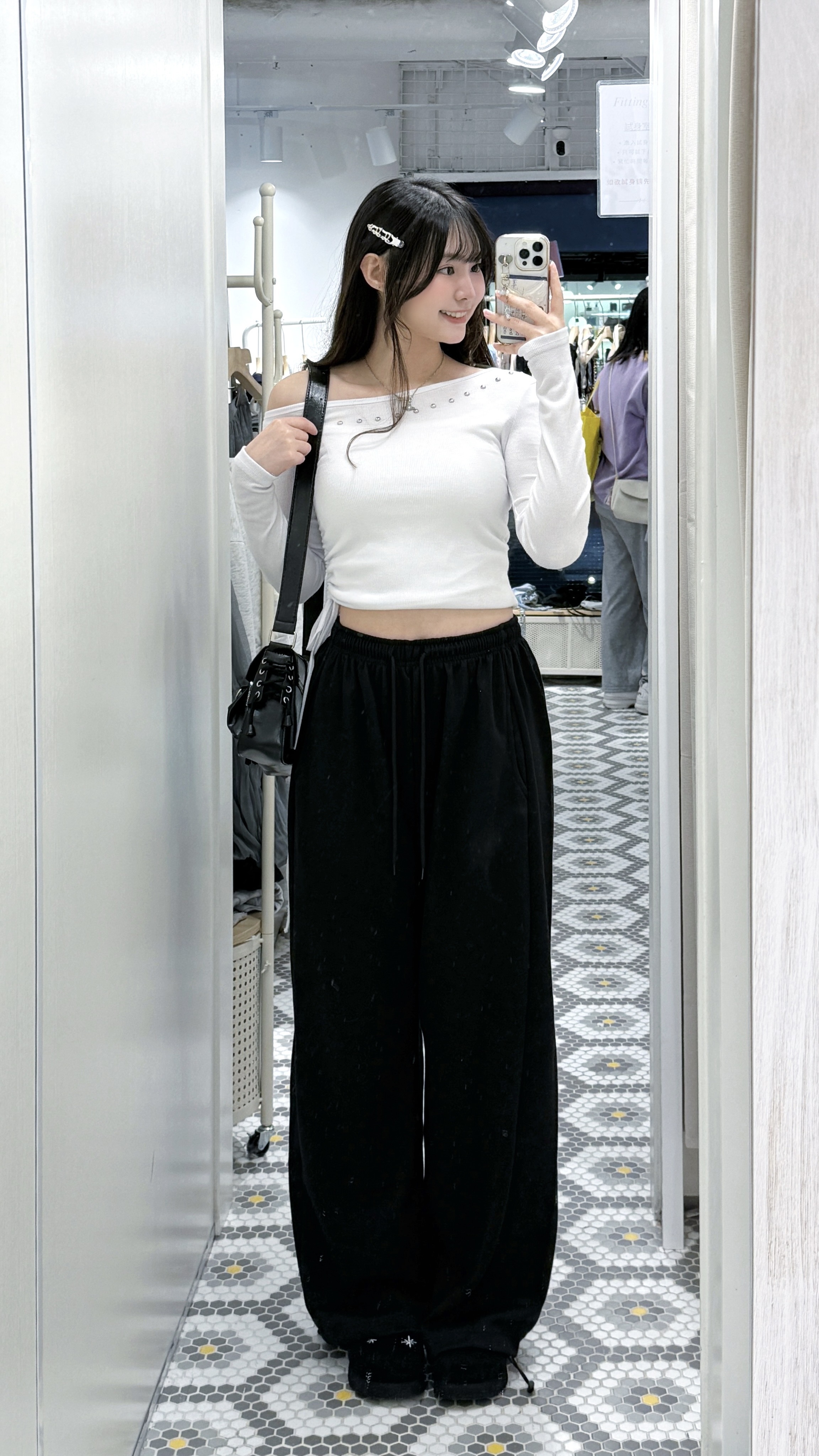 P0241｜韓國製！韓妹人手一條絕美闊腳棉褲