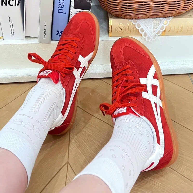 ONITSUKA TIGER TOKUTEN 鬼塚虎 紅白 麂皮 德訓鞋 中性款