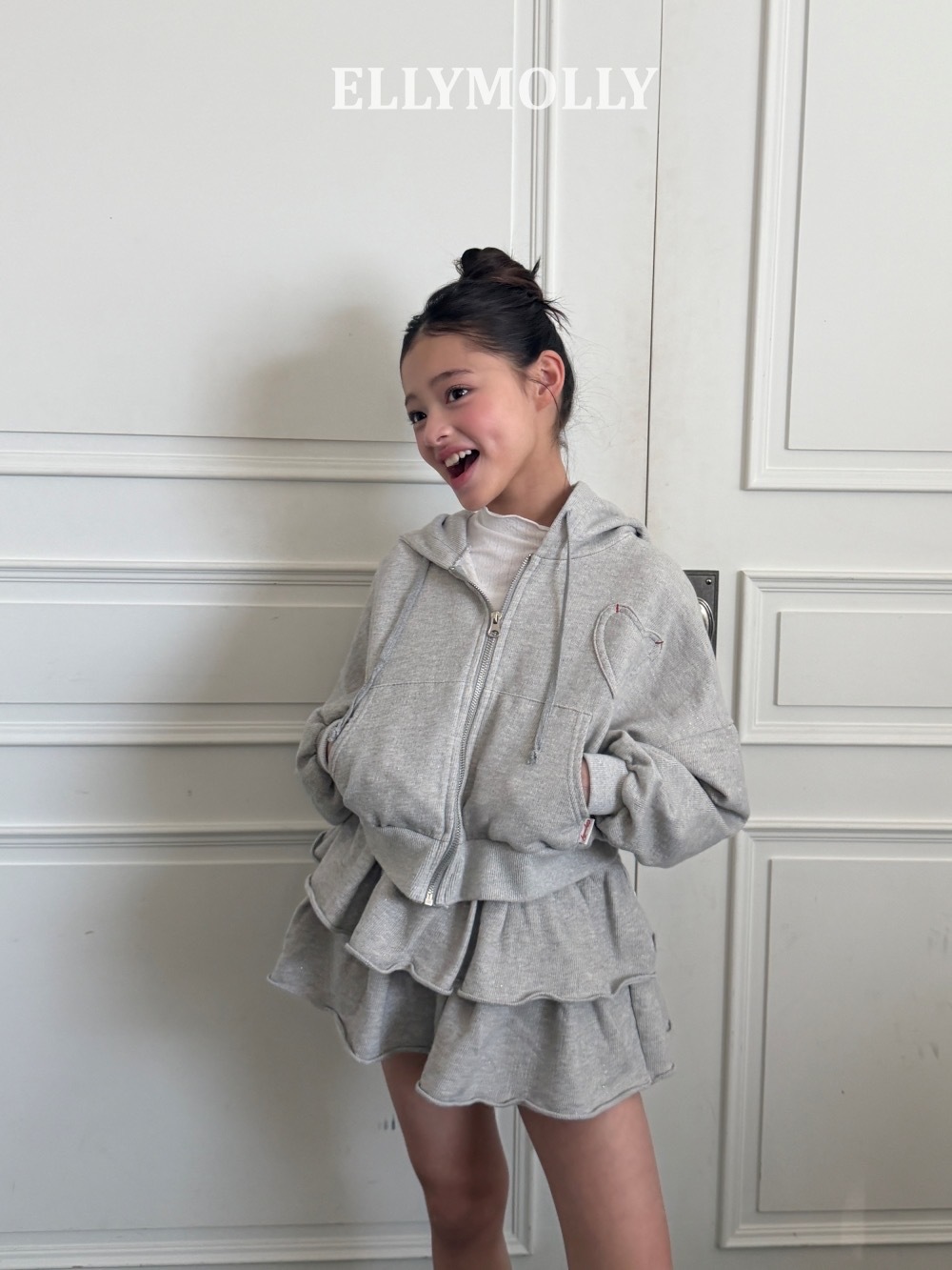 Ellymolly 愛心口袋連帽外套 / 2色