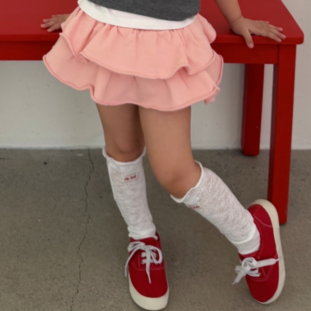 Ellymolly 荷葉蛋糕褲裙 / 2色