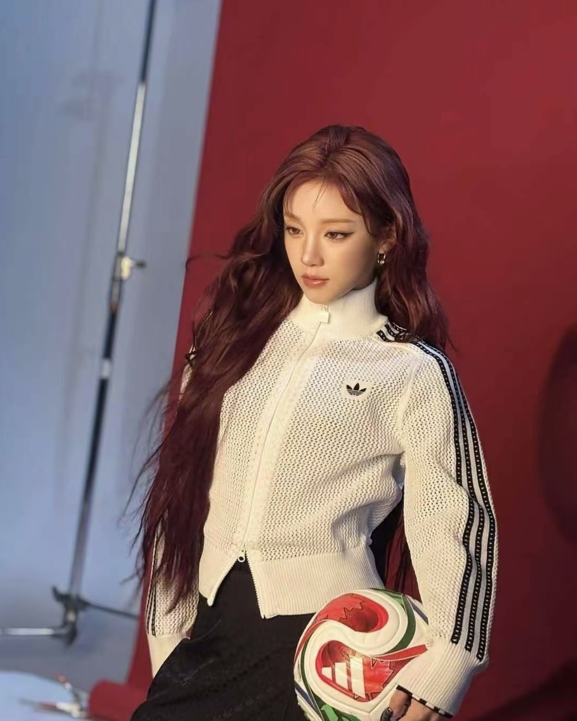 【預購】ADIDAS ORIGINALS KNITTED FW25 簍空洞洞外套 白色 KC6496