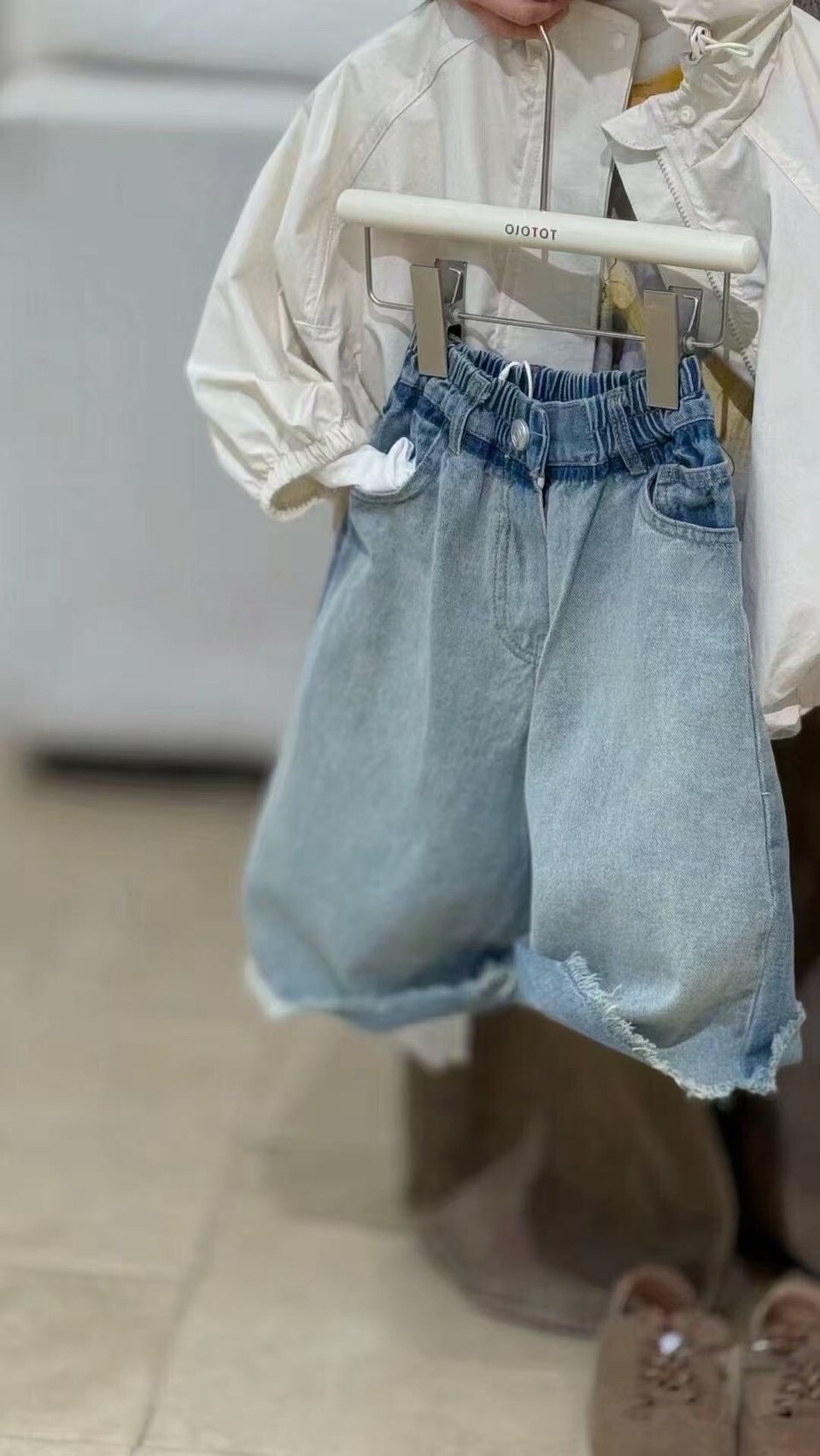 刷色鬚鬚蘿蔔褲