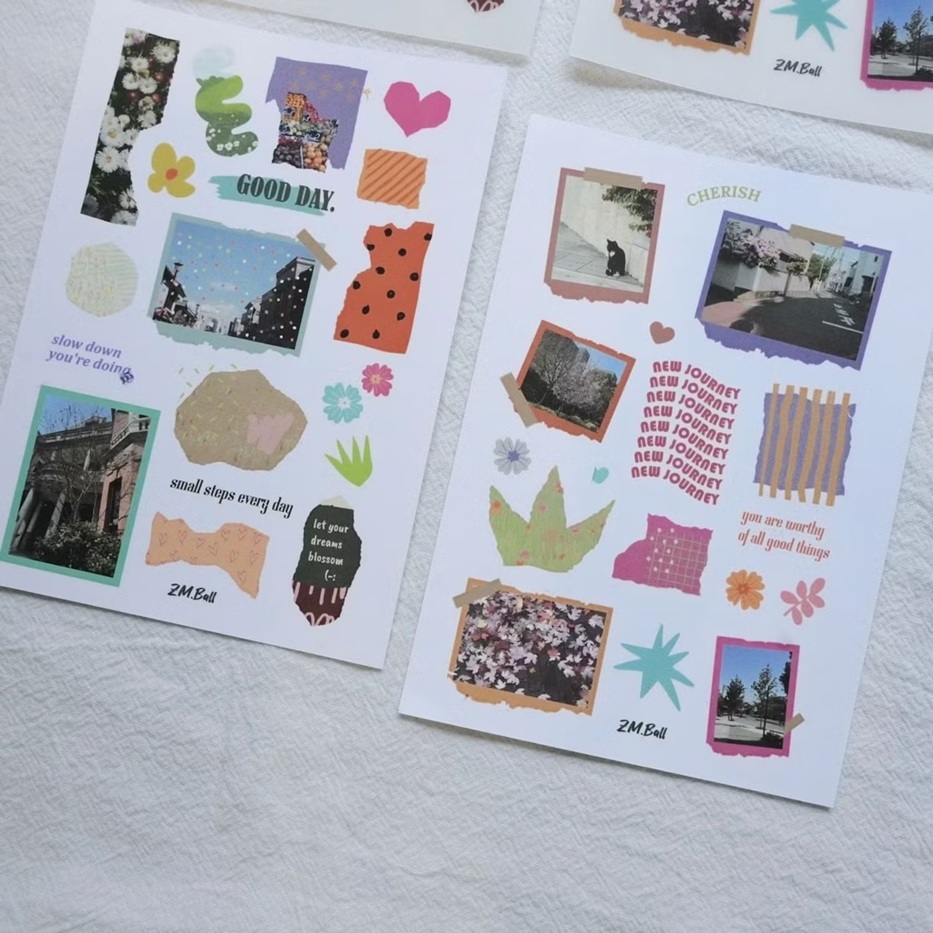 莫非是芝麻球．彩色回憶 轉印貼紙